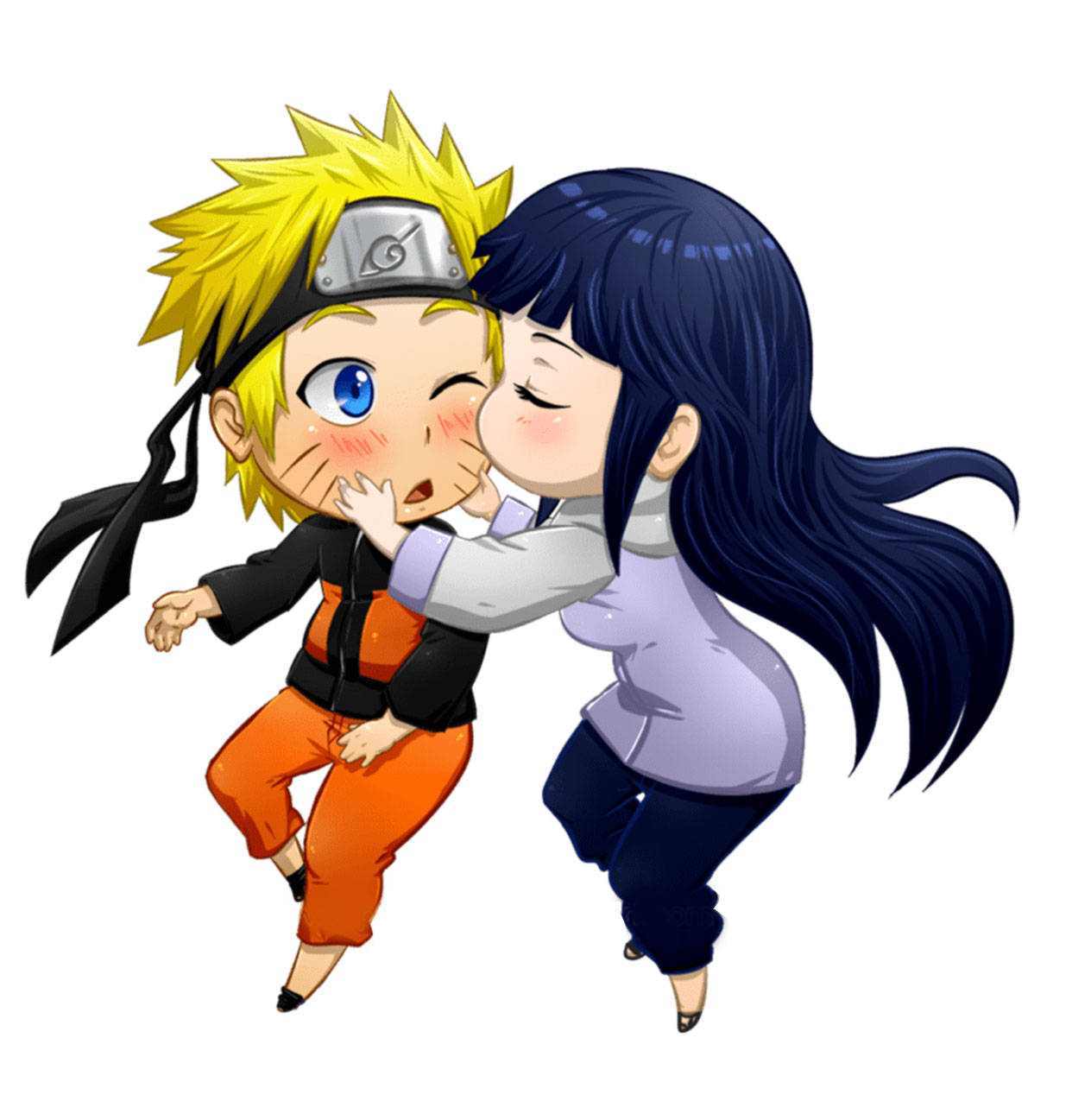 Oulike Naruto Chibi-soen Muurpapier