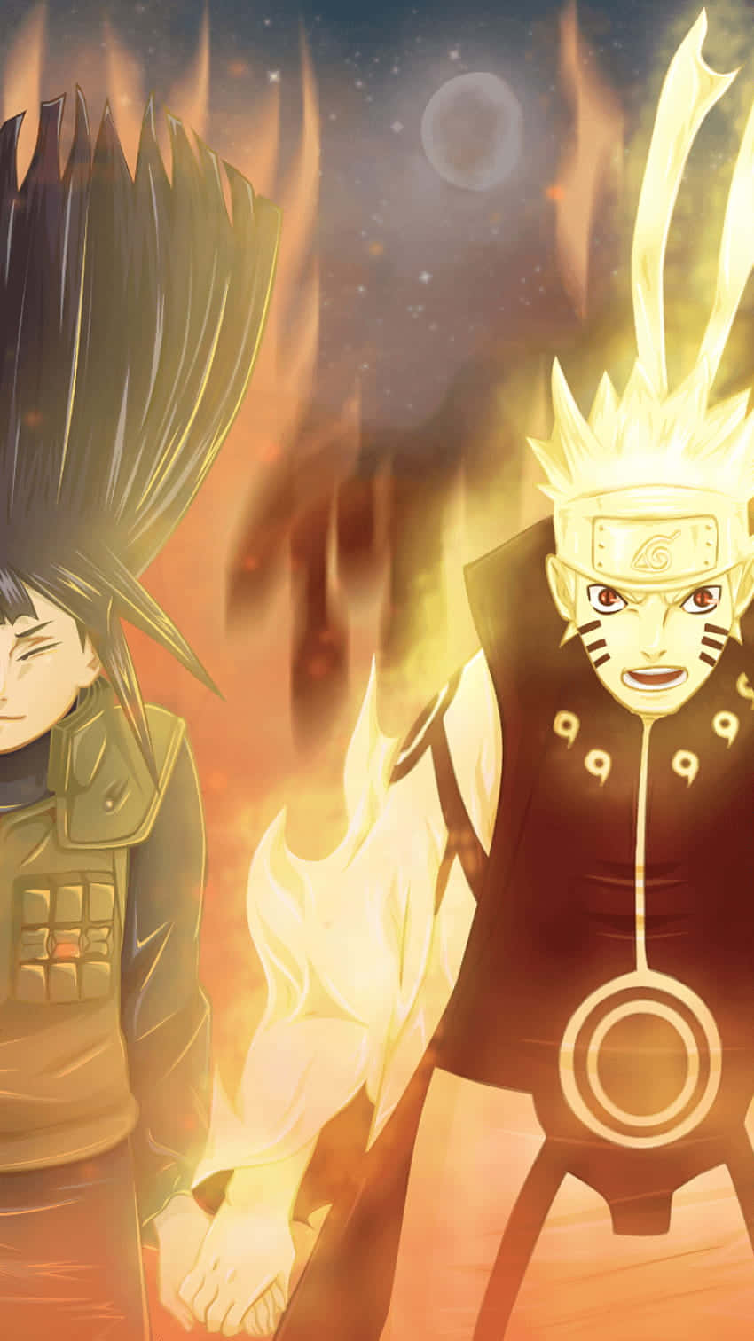 Oulike Naruto en Hinata Krag Muurpapier