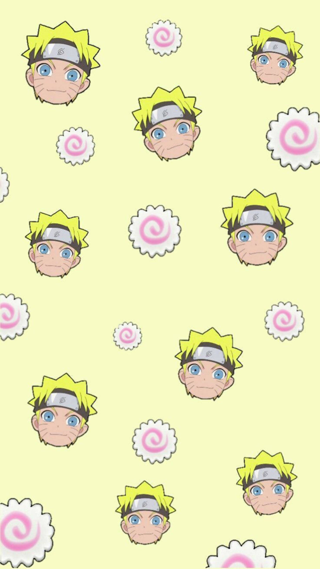Oulike Naruto en Viskoekies Muurpapier