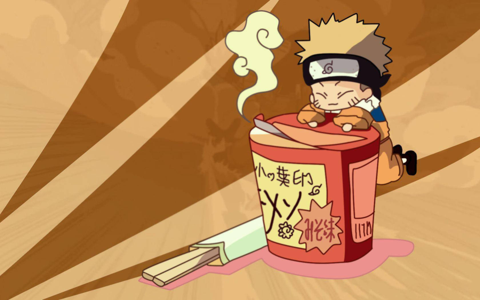 Oulike Naruto Ramen Koppie Muurpapier