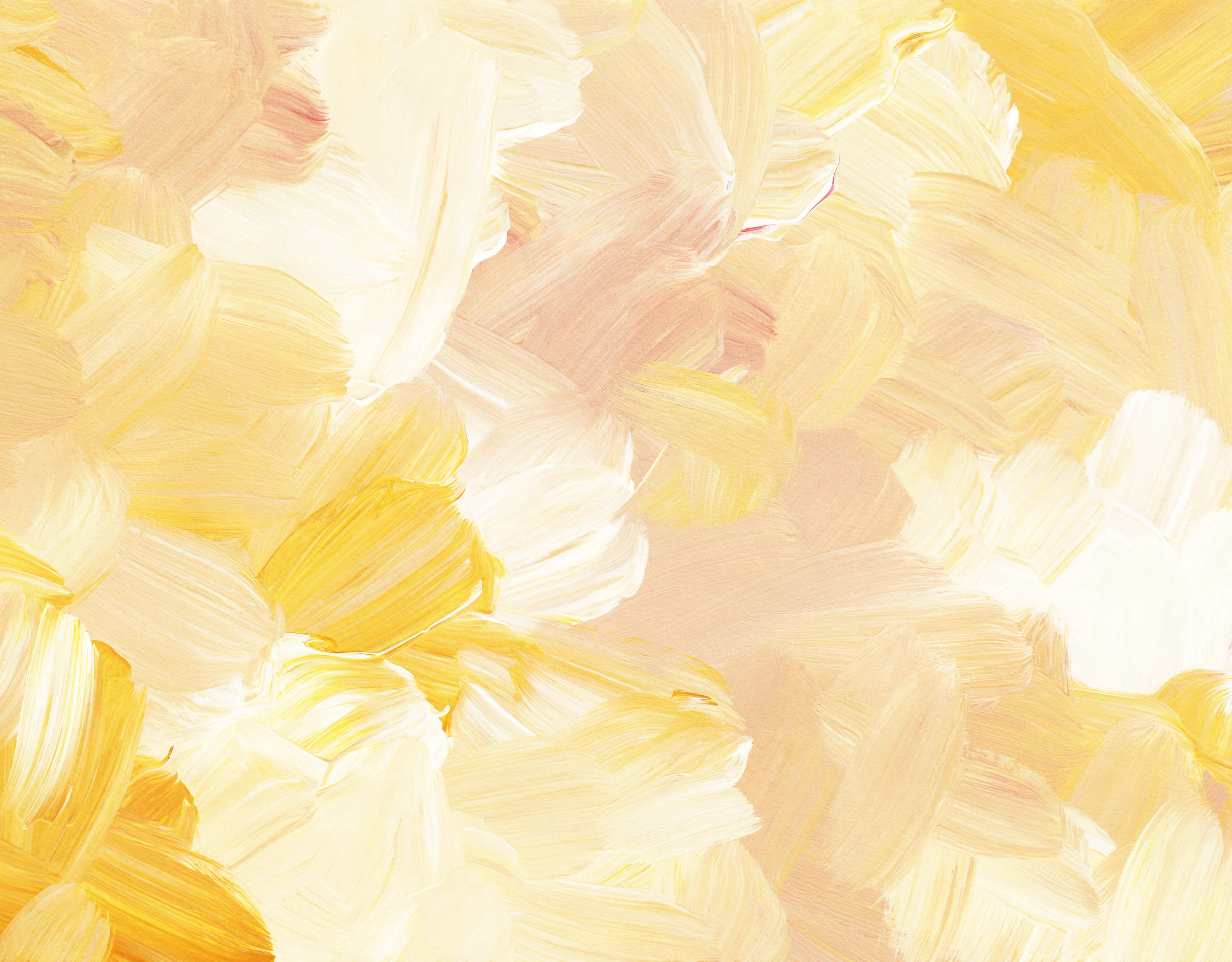 Oulike Pastel Geel Verfstrepe Muurpapier