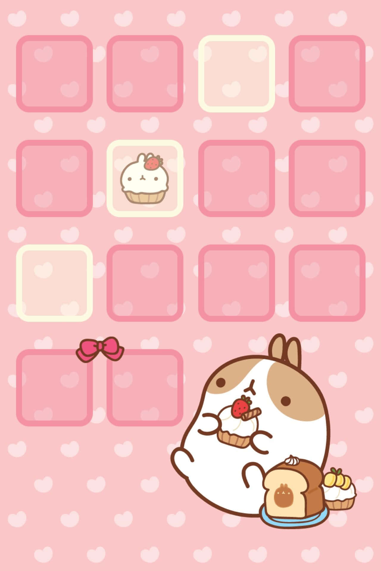 Oulike Pastel iPhone-agtergrond Muurpapier