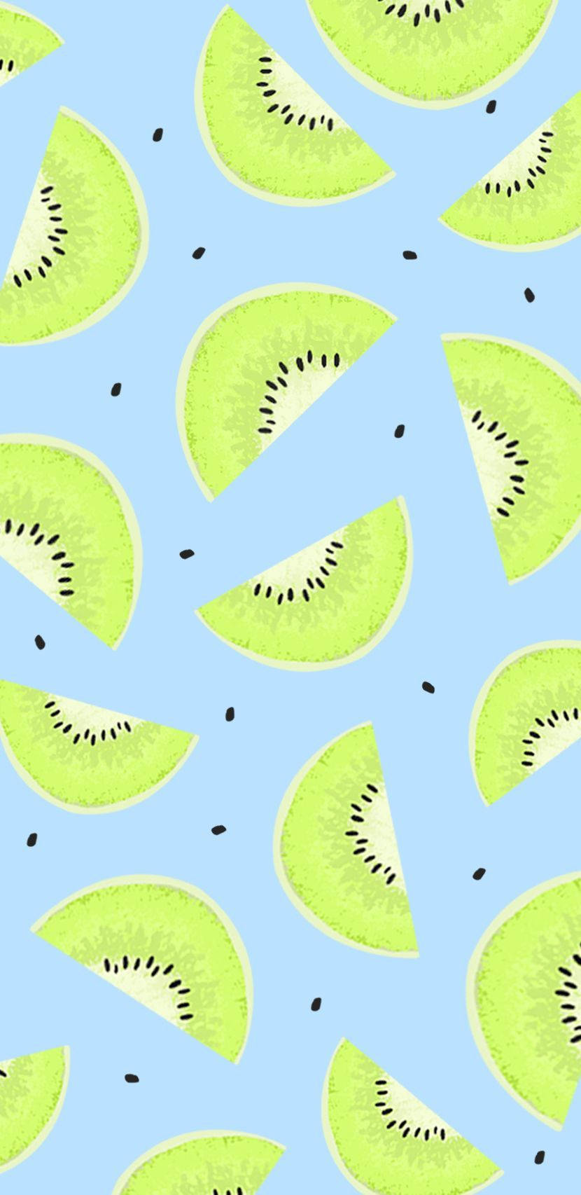 Oulike Pastel Kiwies Muurpapier