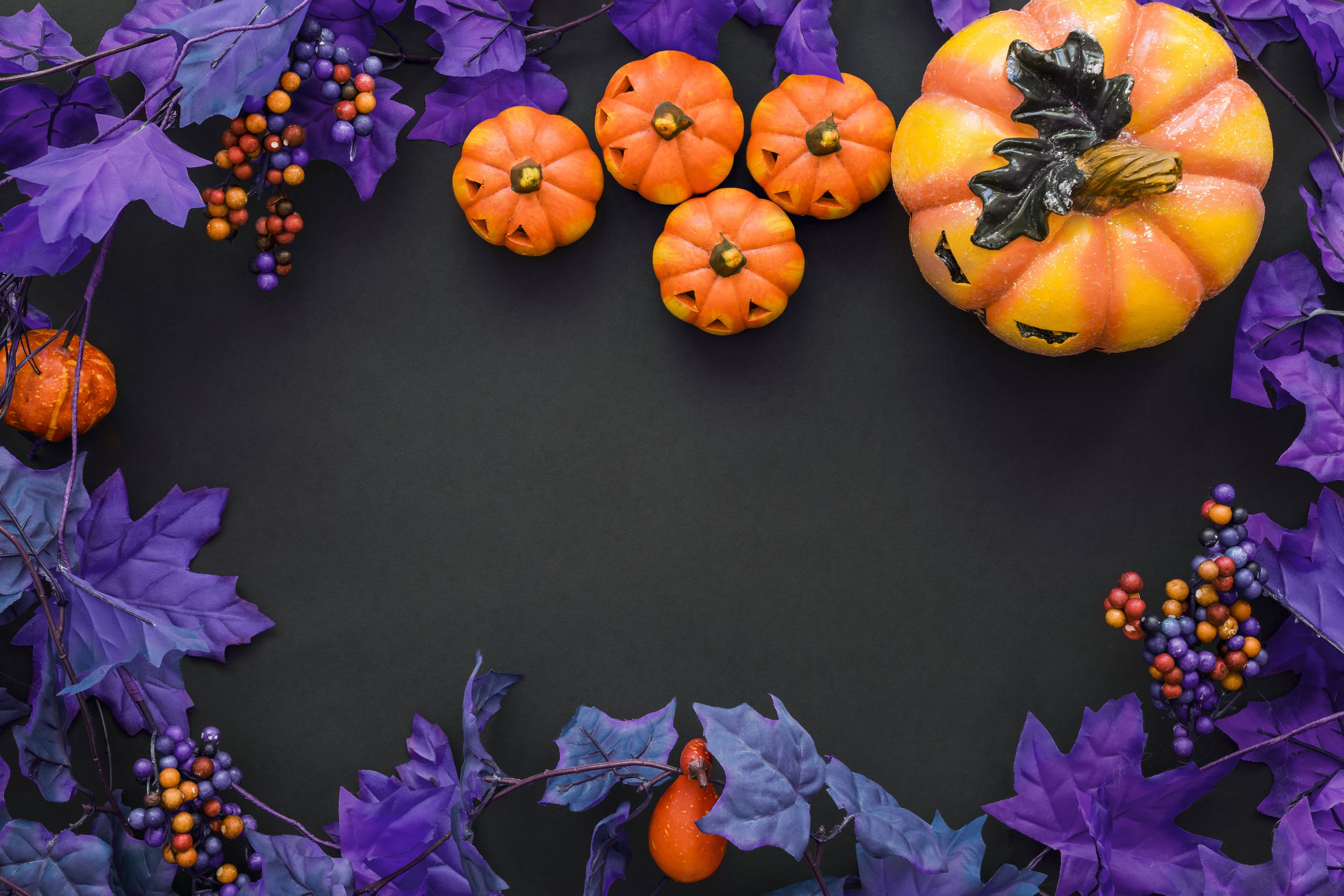 Oulike Pers Halloween Kuns Muurpapier