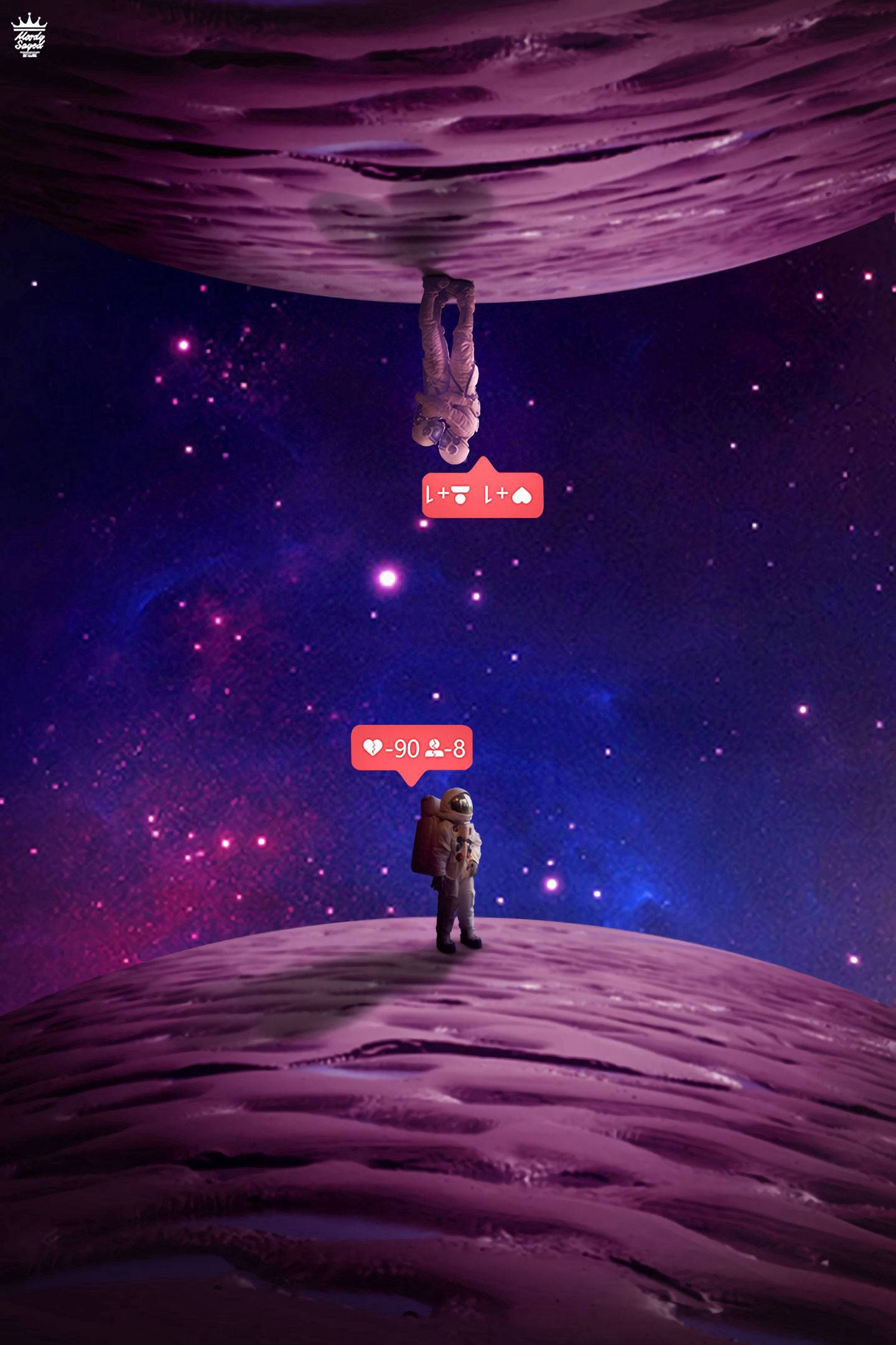 Oulike Pers Planeet Muurpapier