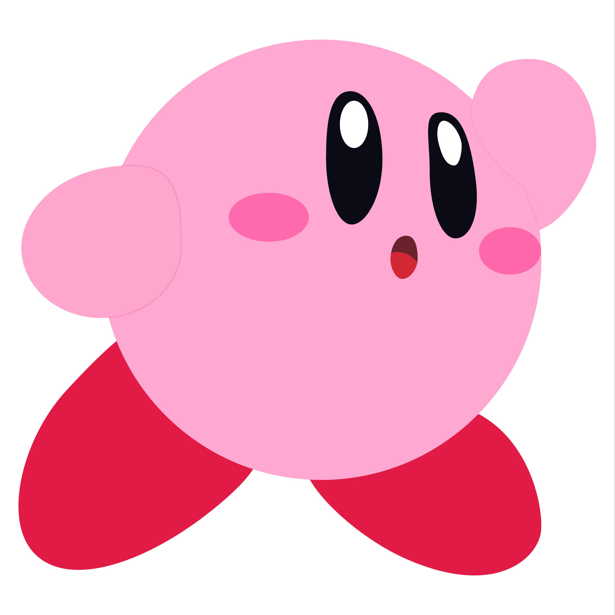 Oulike PFP van Kirby Muurpapier