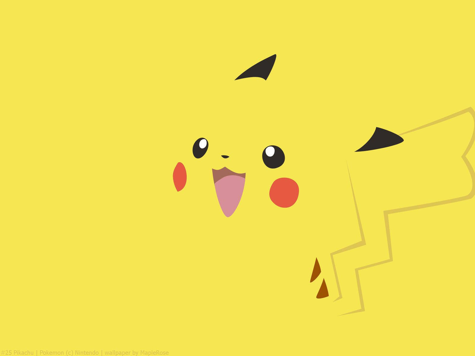 Agtergrond van Pikachu wat in 'n liggeel agtergrond insmelt.
