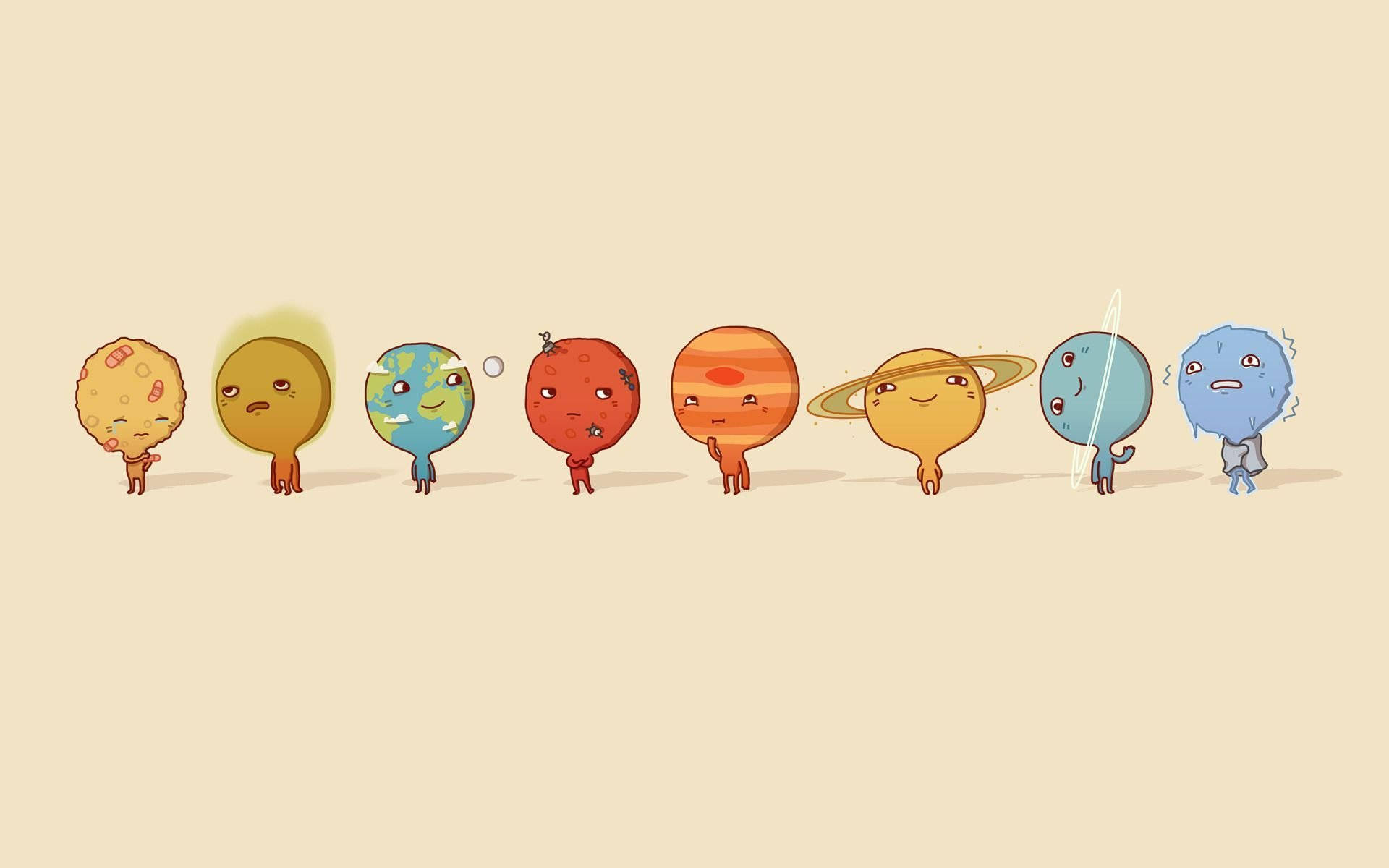 Oulike Planete Tumblr Estetika Muurpapier
