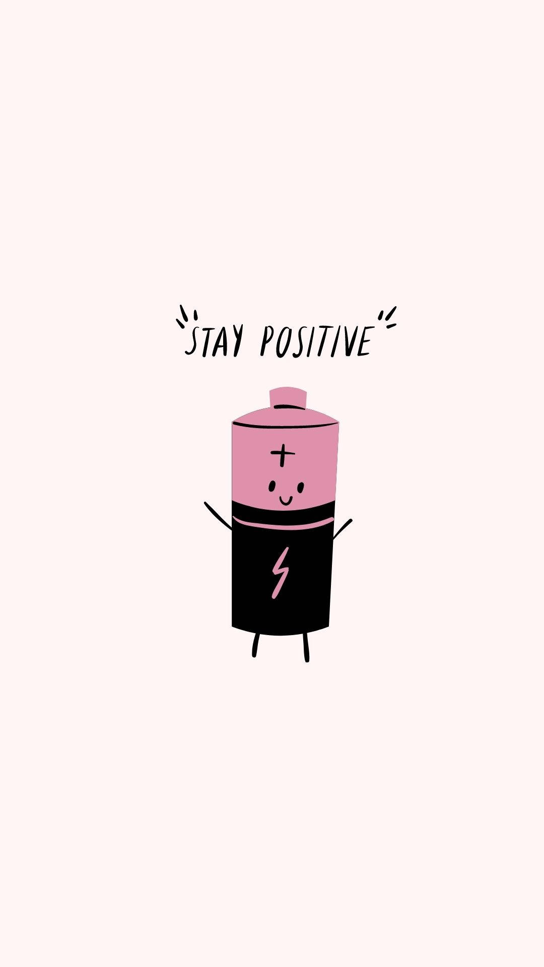 Oulike positiewe aanhalings battery digitale kuns Muurpapier
