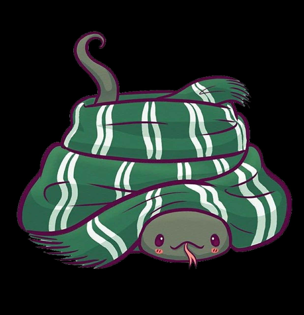 Oulike Slytherin Bloosende Slang Muurpapier