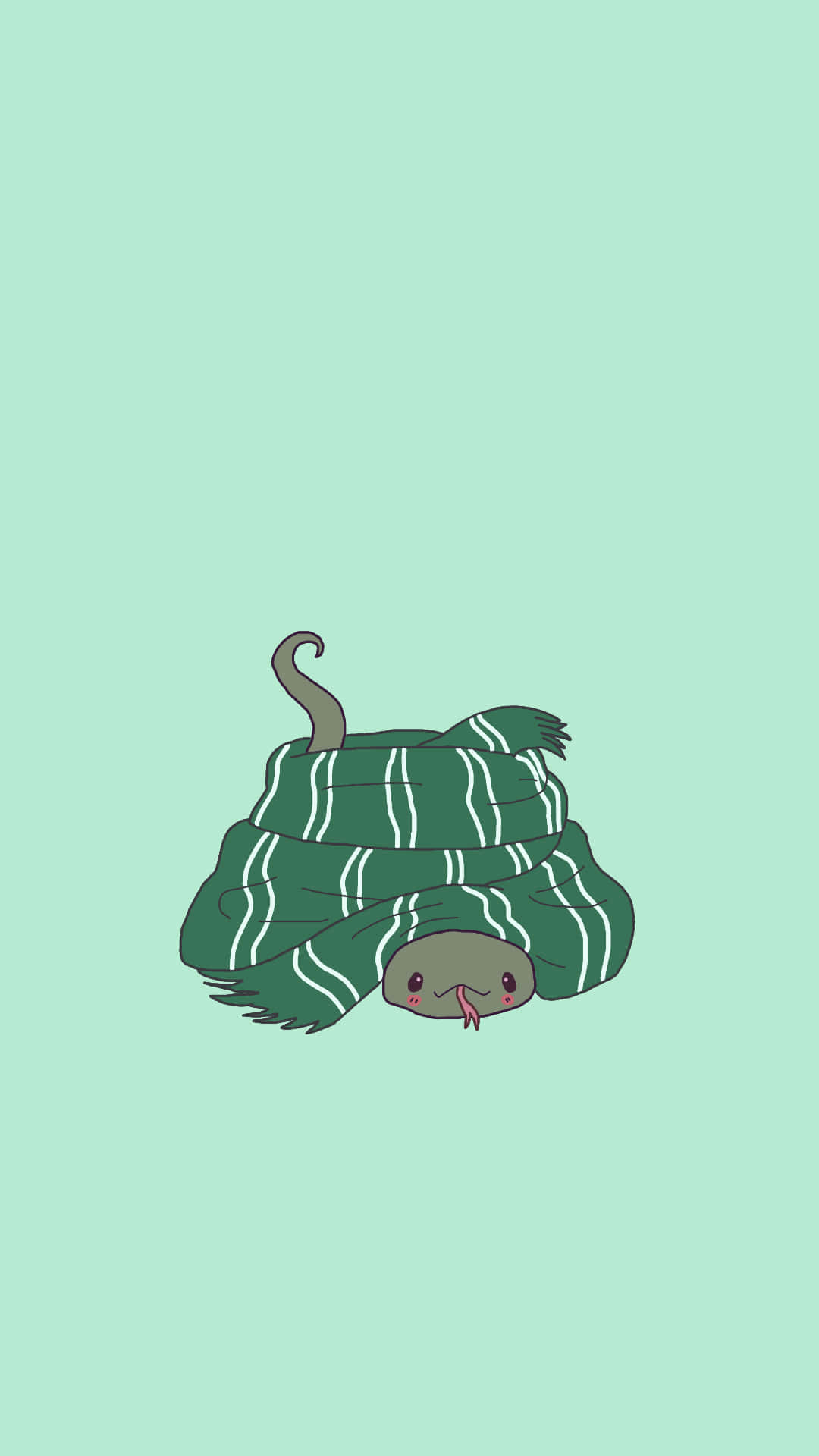 Oulike Slytherin Slang Serp Muurpapier