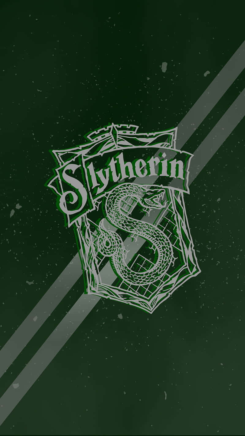 Oulike Slytherin Huis Logo Tekening Muurpapier