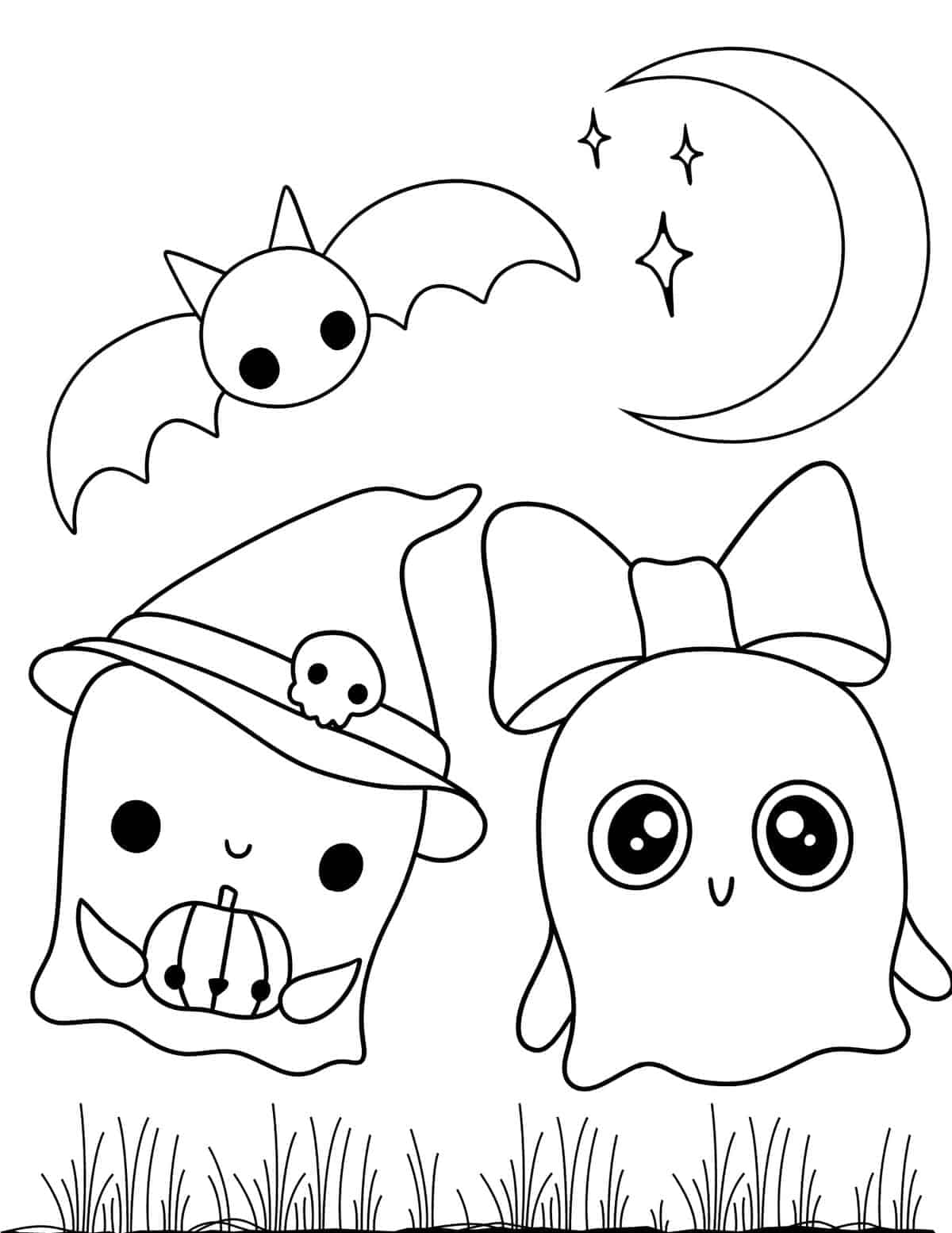 Oulike Spoke Halloween Inkleur Prent Muurpapier