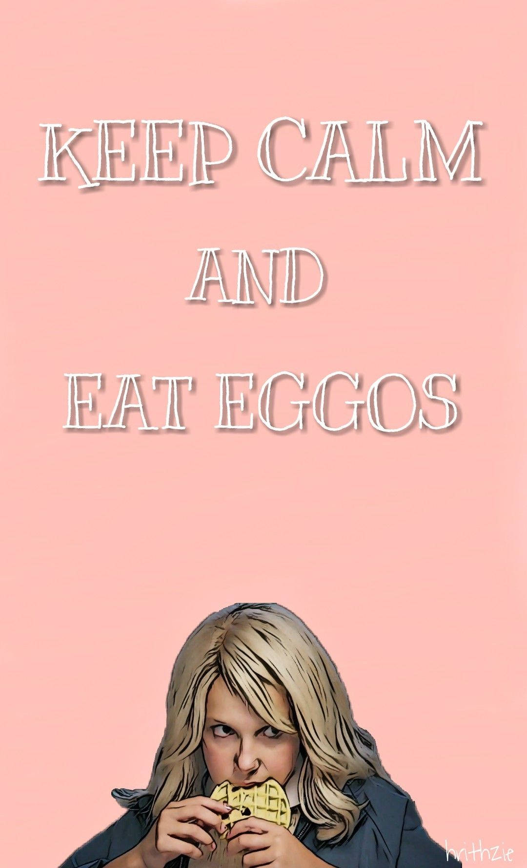 Oulike Stranger Things Meisie wat Eggos eet Muurpapier