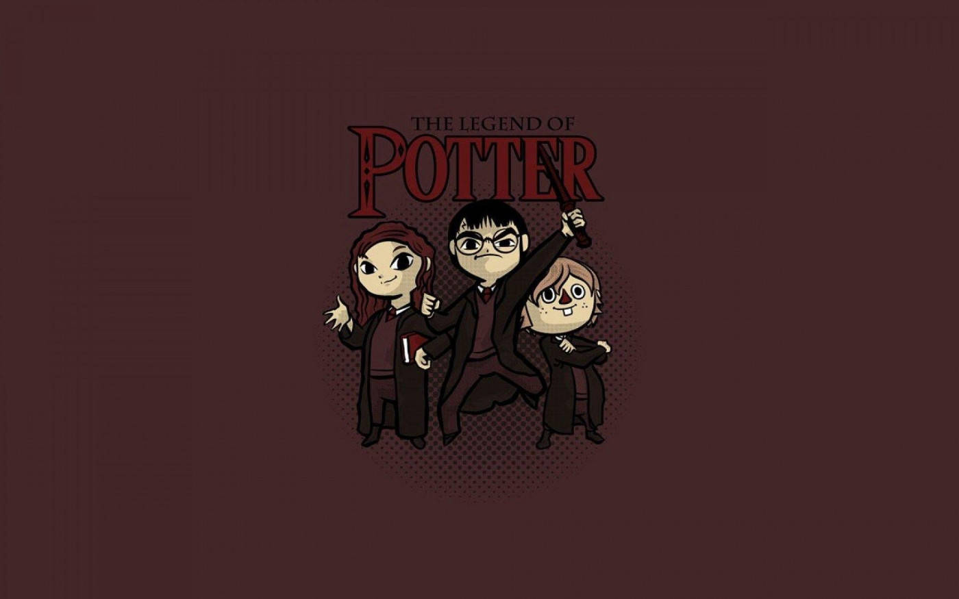 Oulike Strokiesprent Legende van Harry Potter iPad Muurpapier