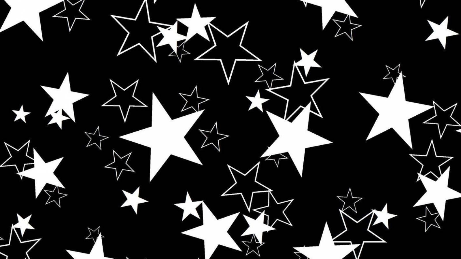 Oulike Swart Sterre Patroon Muurpapier