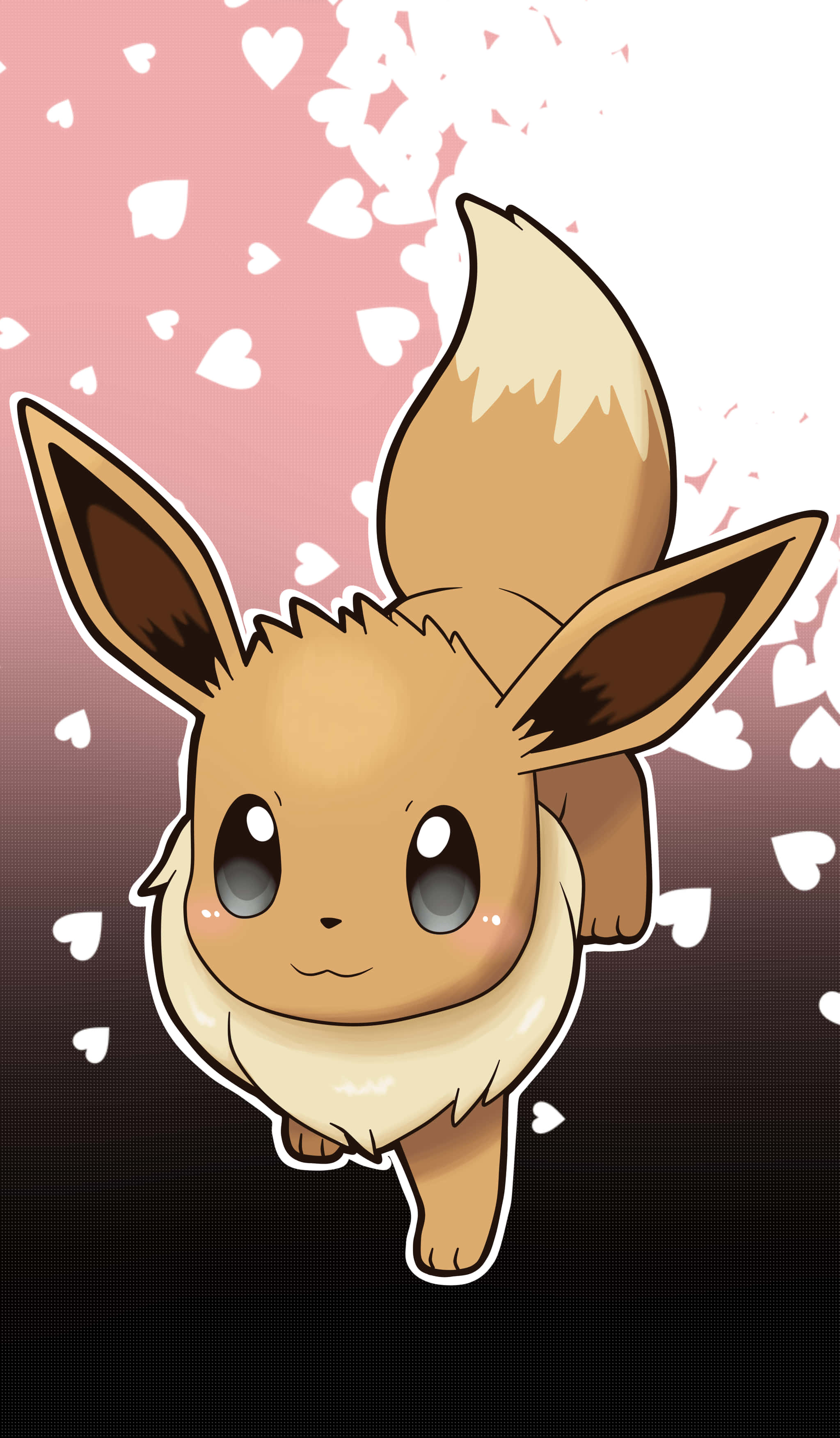 Oulike Sylveon vou sy vlerke om jou Muurpapier