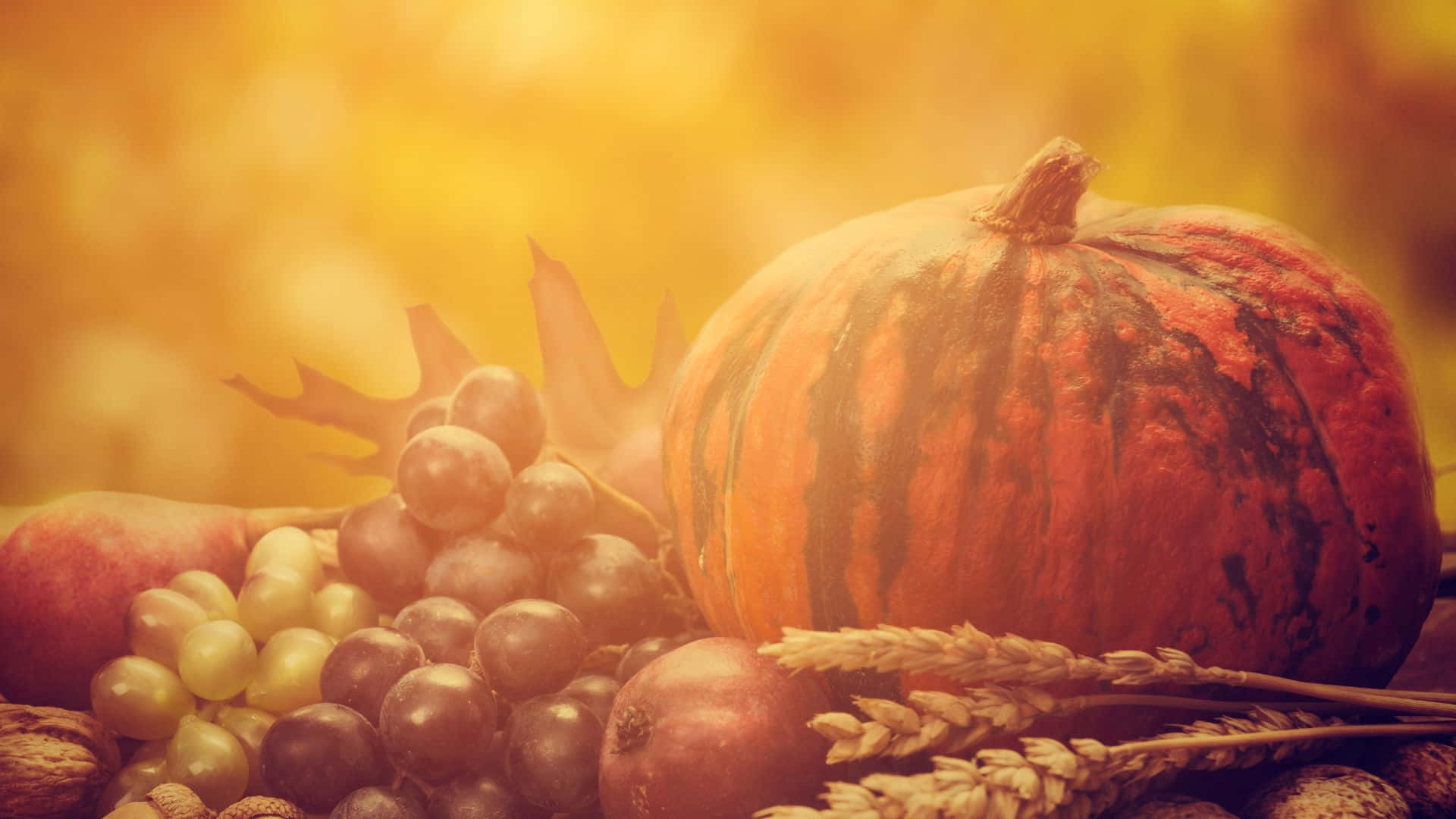 Oulike Thanksgiving-agtergrond Muurpapier
