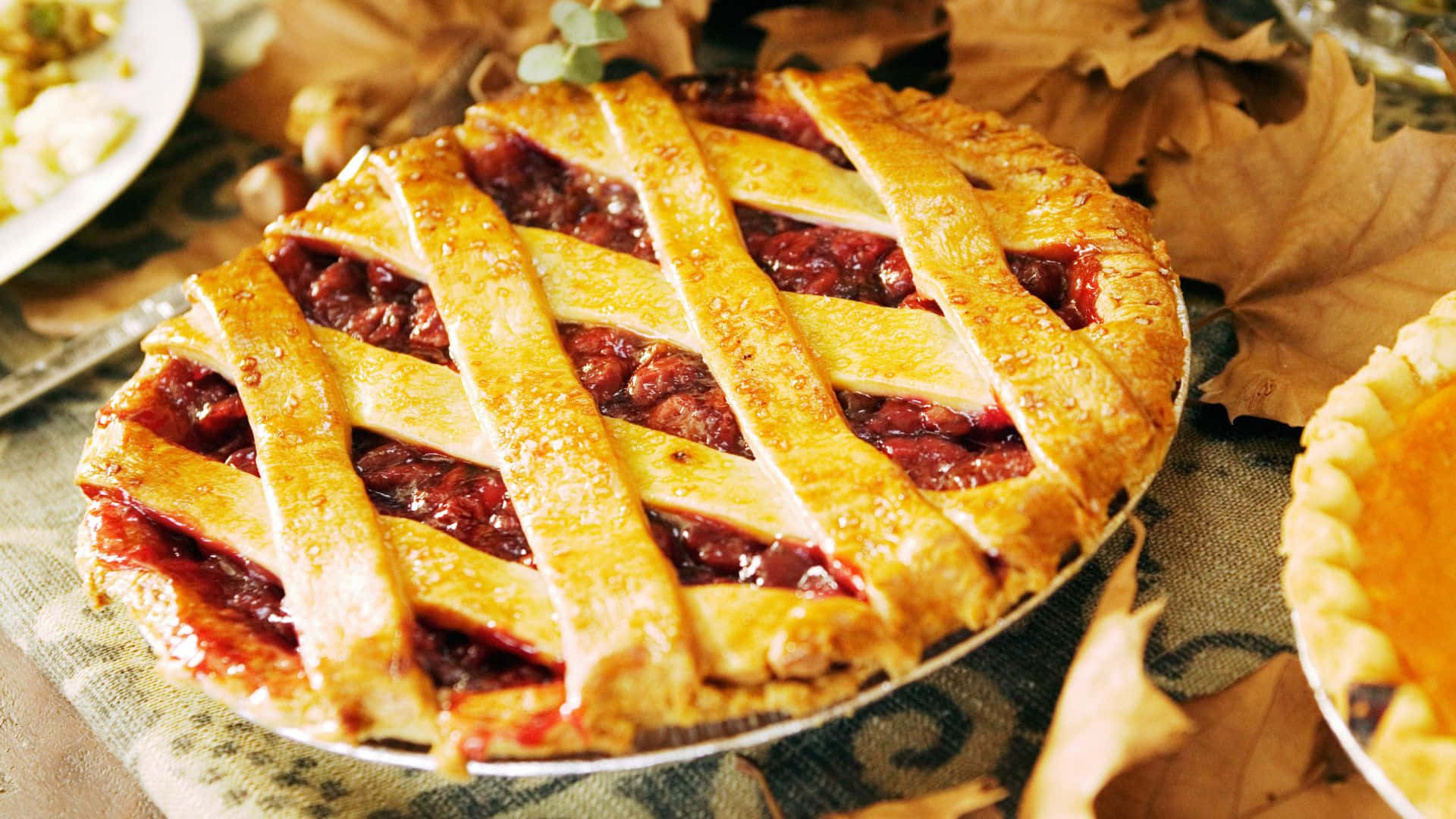 Oulike Thanksgiving-agtergrond Muurpapier