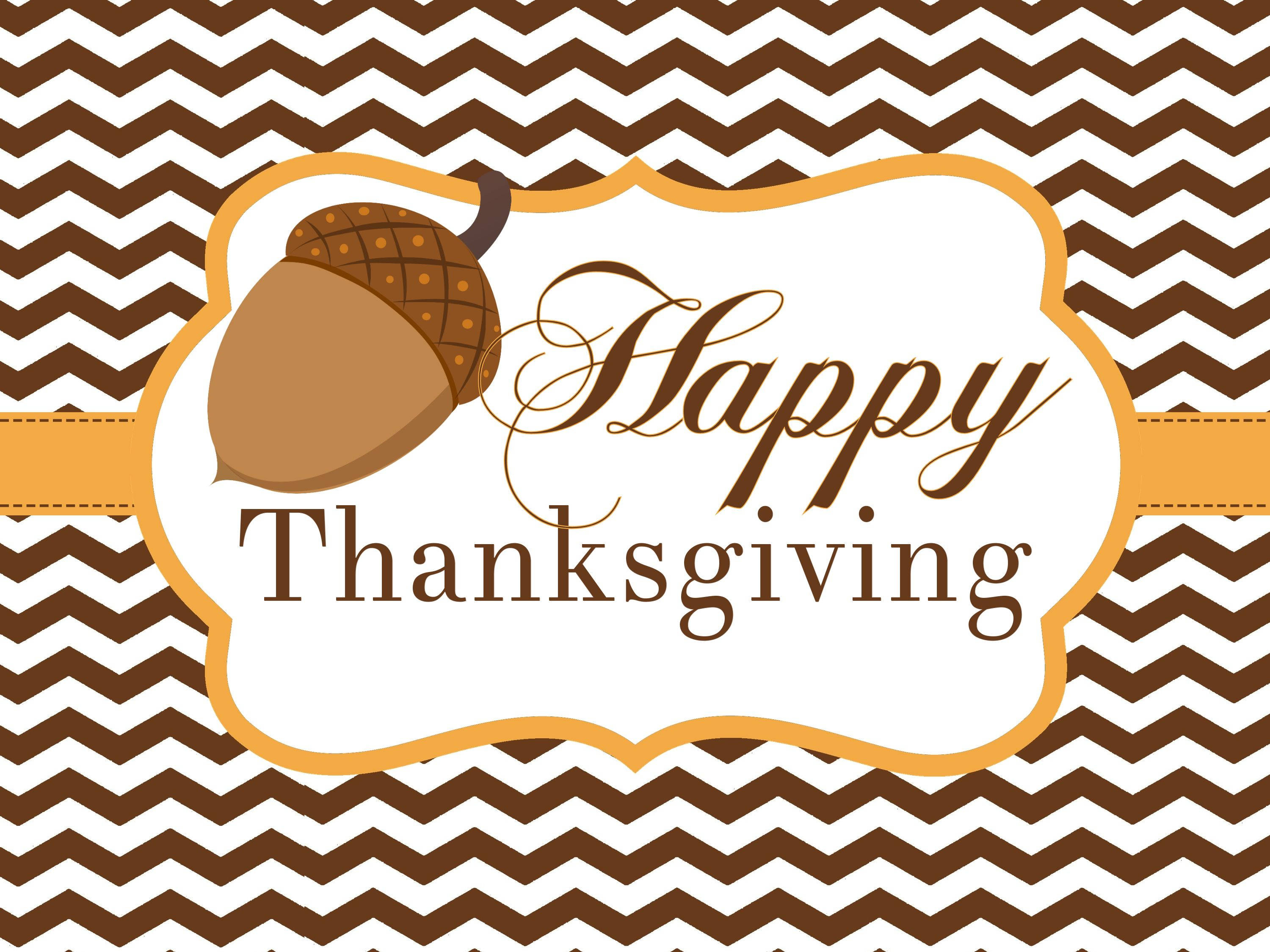 Oulike Thanksgiving Bruin Kastaing Muurpapier