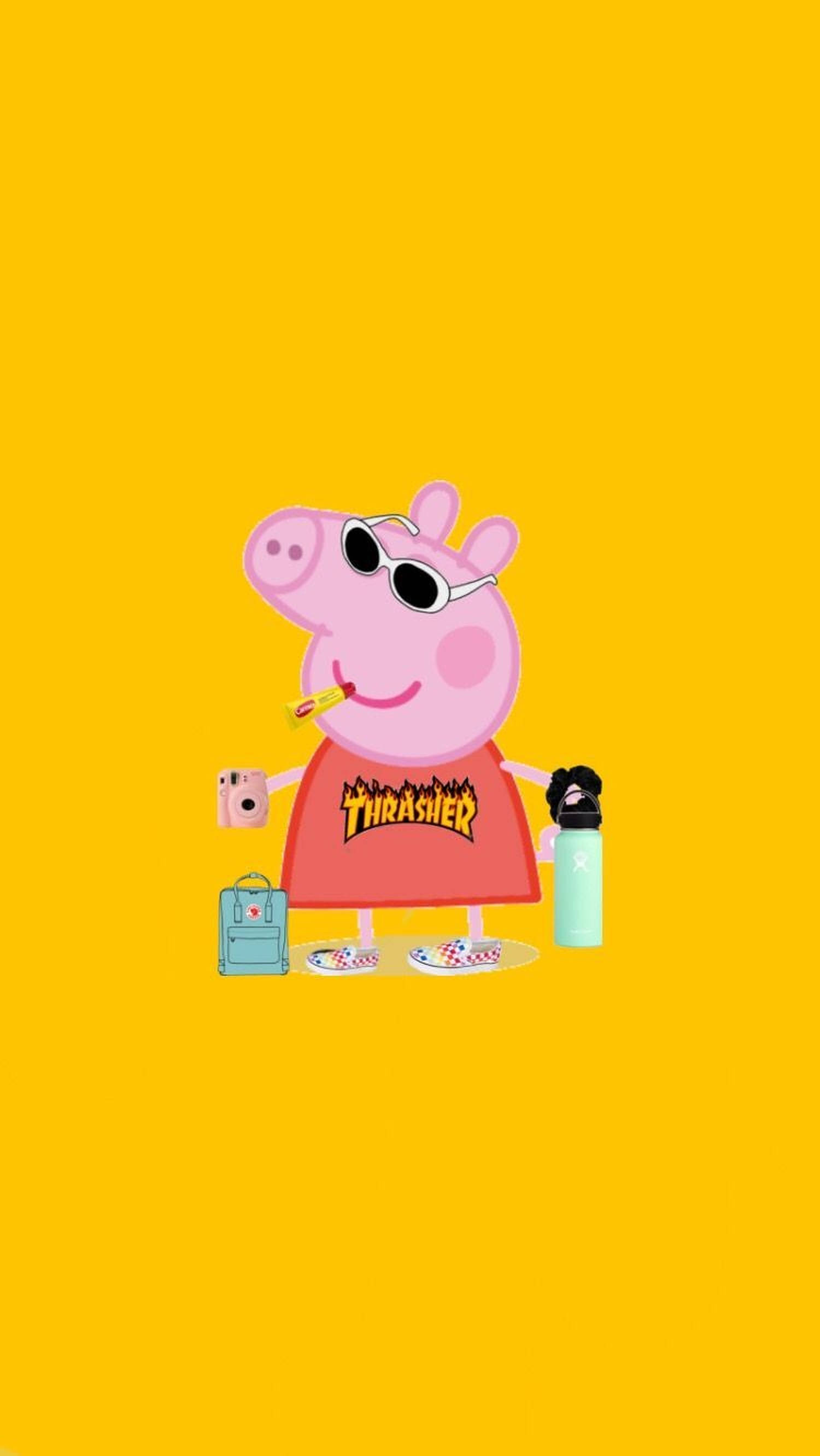 Oulike Varkie Peppa Muurpapier