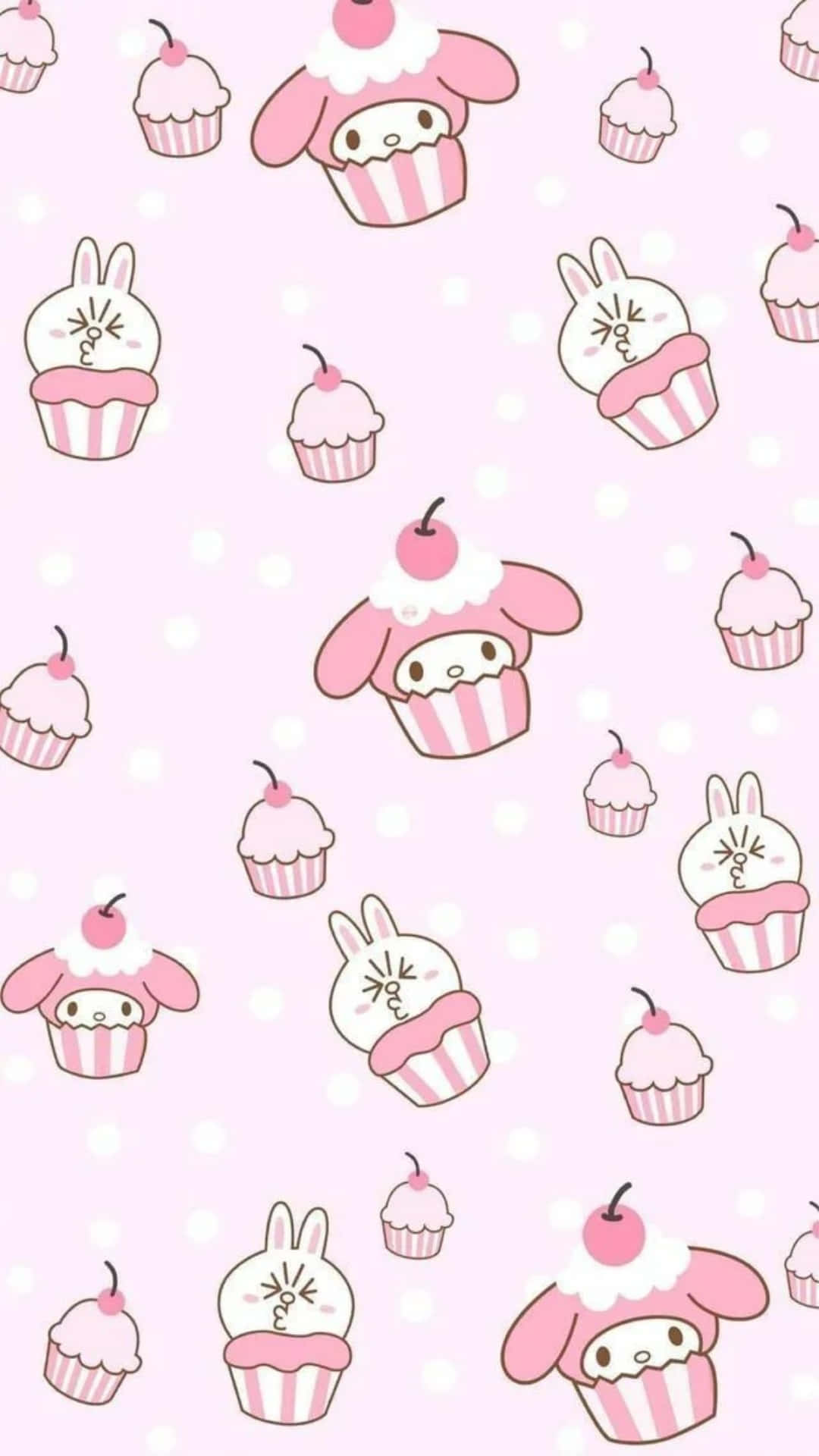 Oulike Versameling van Sanrio Karakters Muurpapier