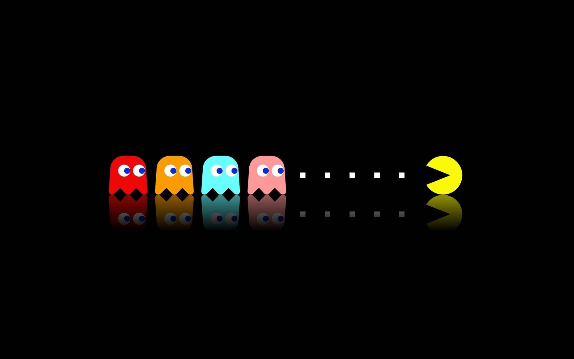 Pacman speel teen spoke agtergrond