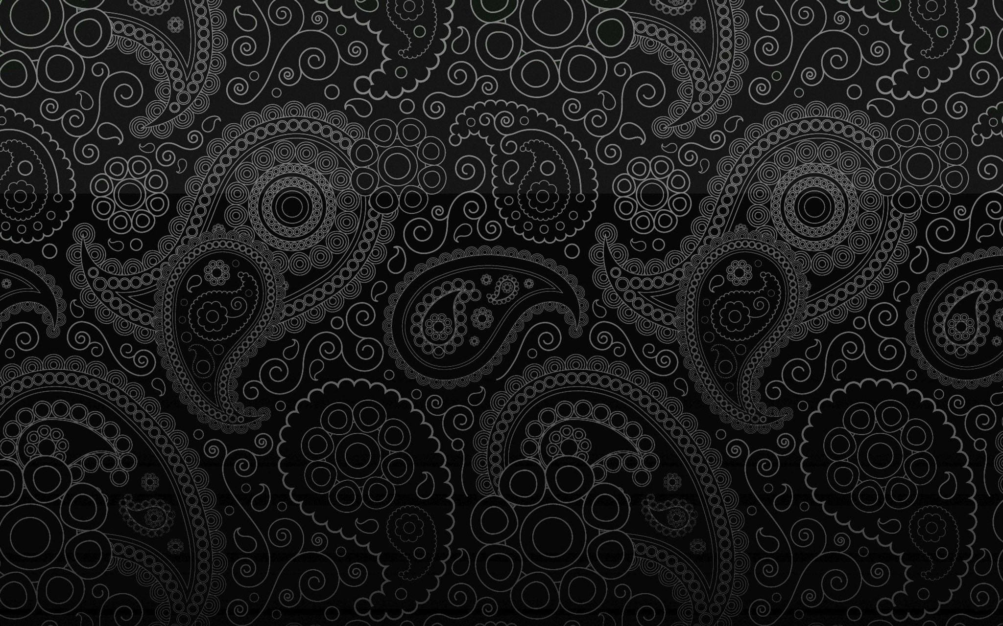 Paisley Koel Patroon Muurpapier