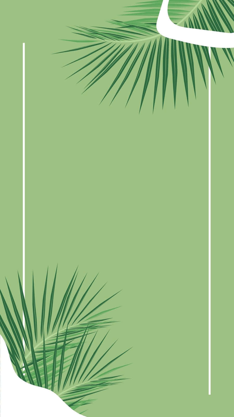 Palmblare in Salie-estetiek Muurpapier
