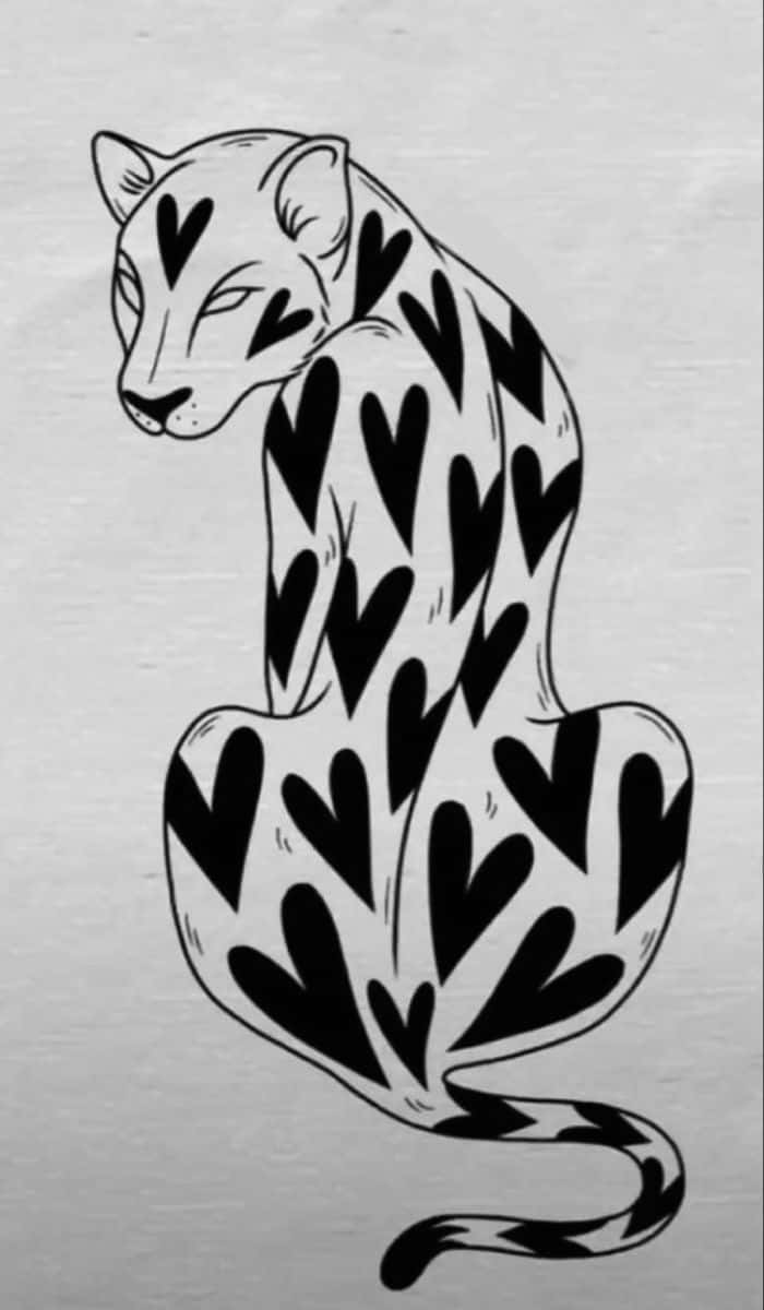 panther prente Muurpapier