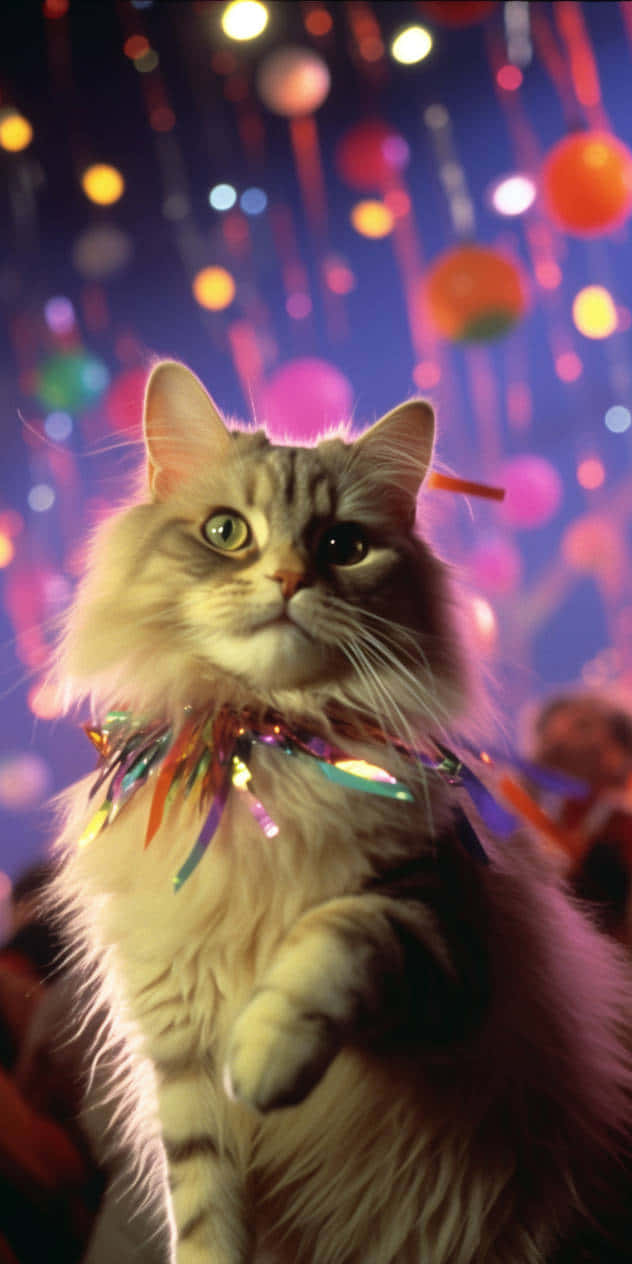 Partytjieviering Kat.JPG Muurpapier
