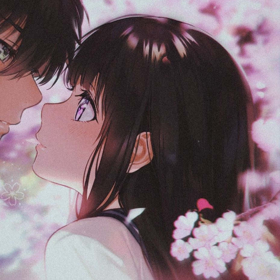 Passende Anime Duo in Aksie Muurpapier