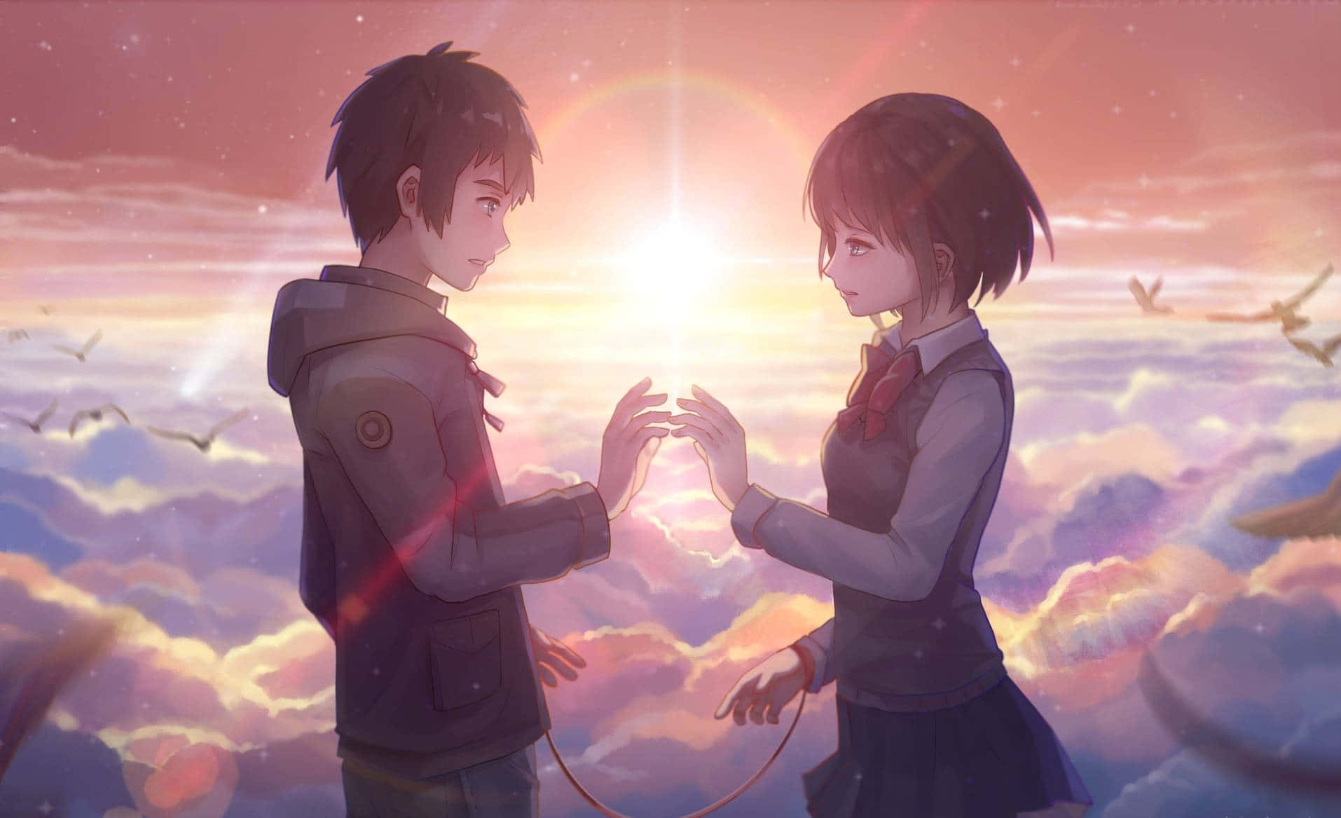 Passende Anime Your Name Skemering Muurpapier