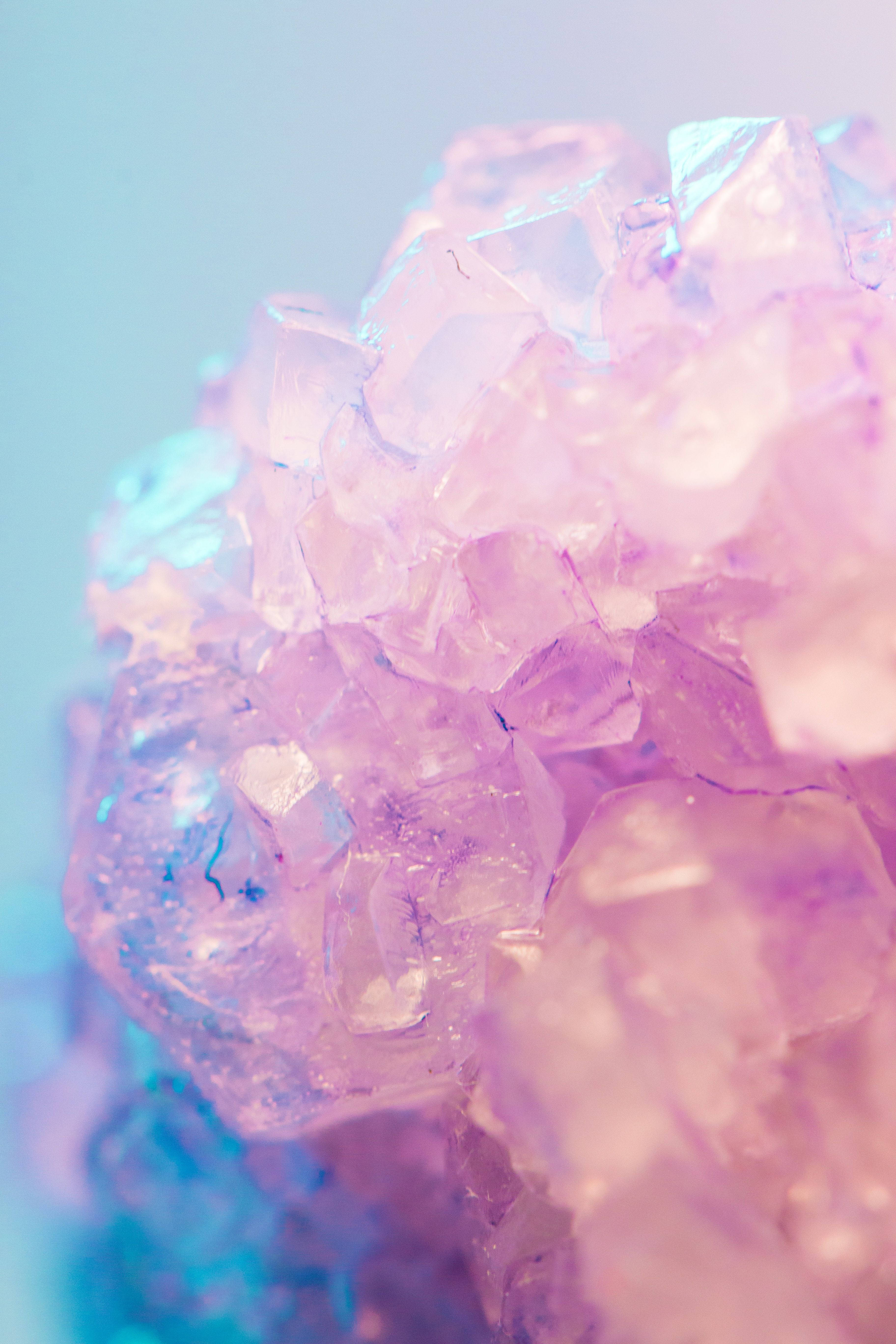Pastel 4K Kristal Muurpapier