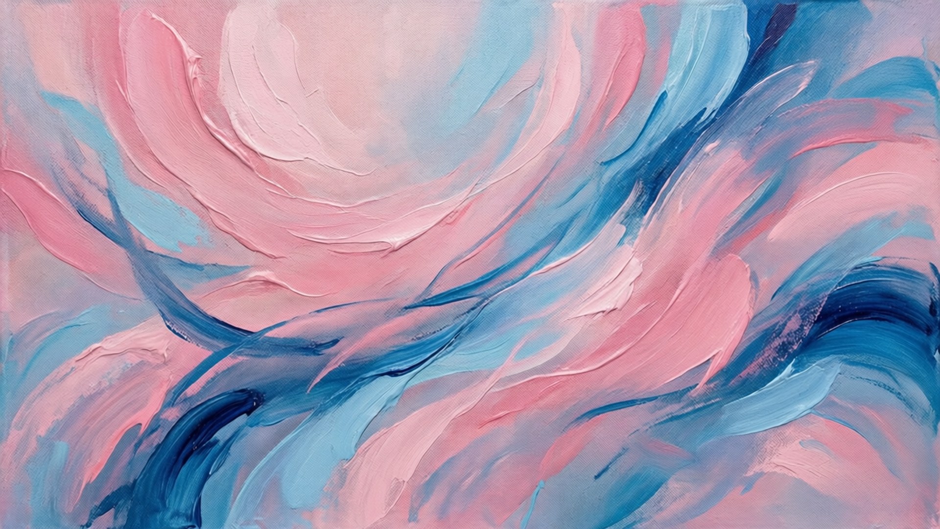 Pastel Abstrakte Veegstrepe Muurpapier