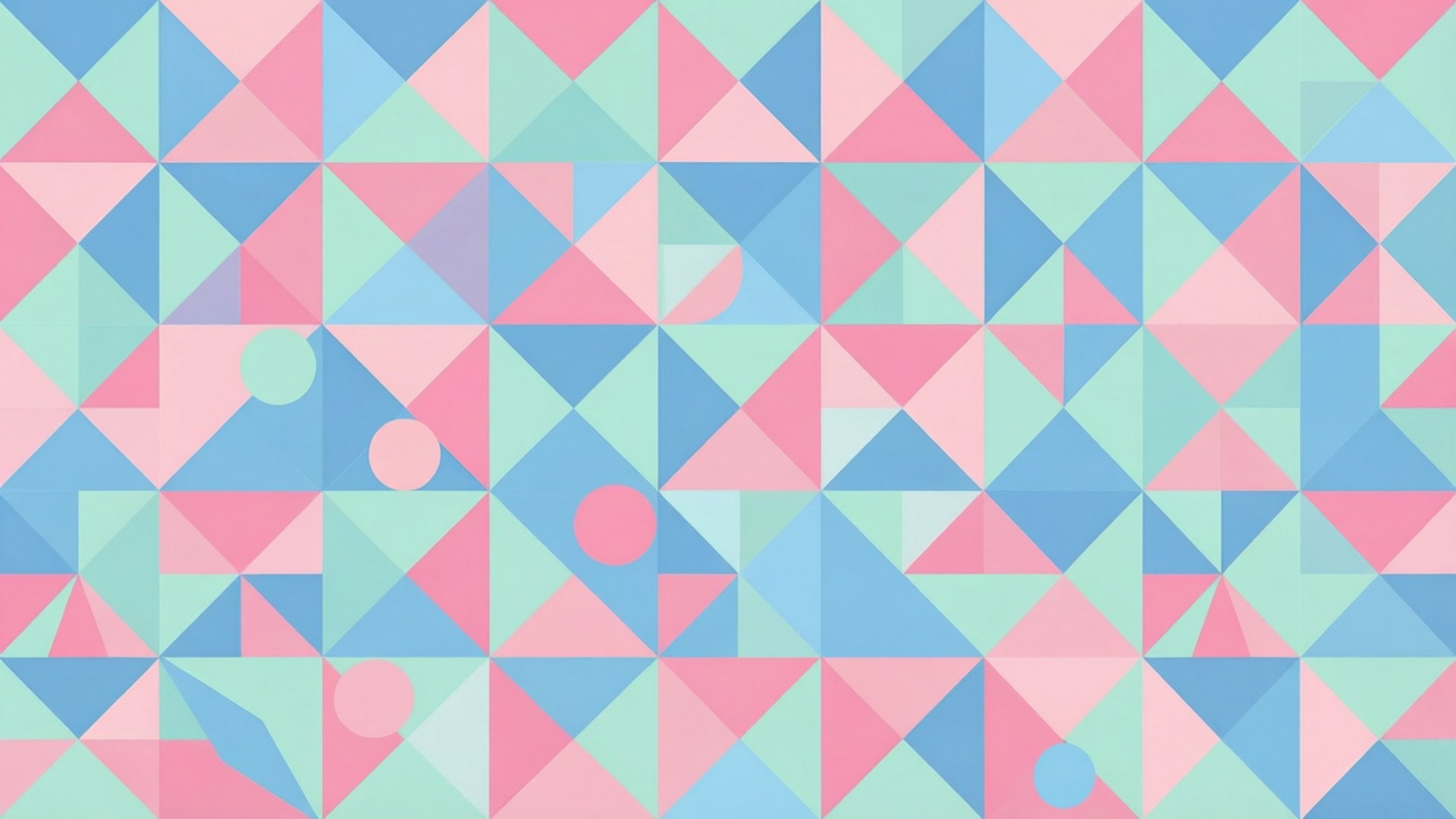 Pastel Geometriese Patroon Muurpapier