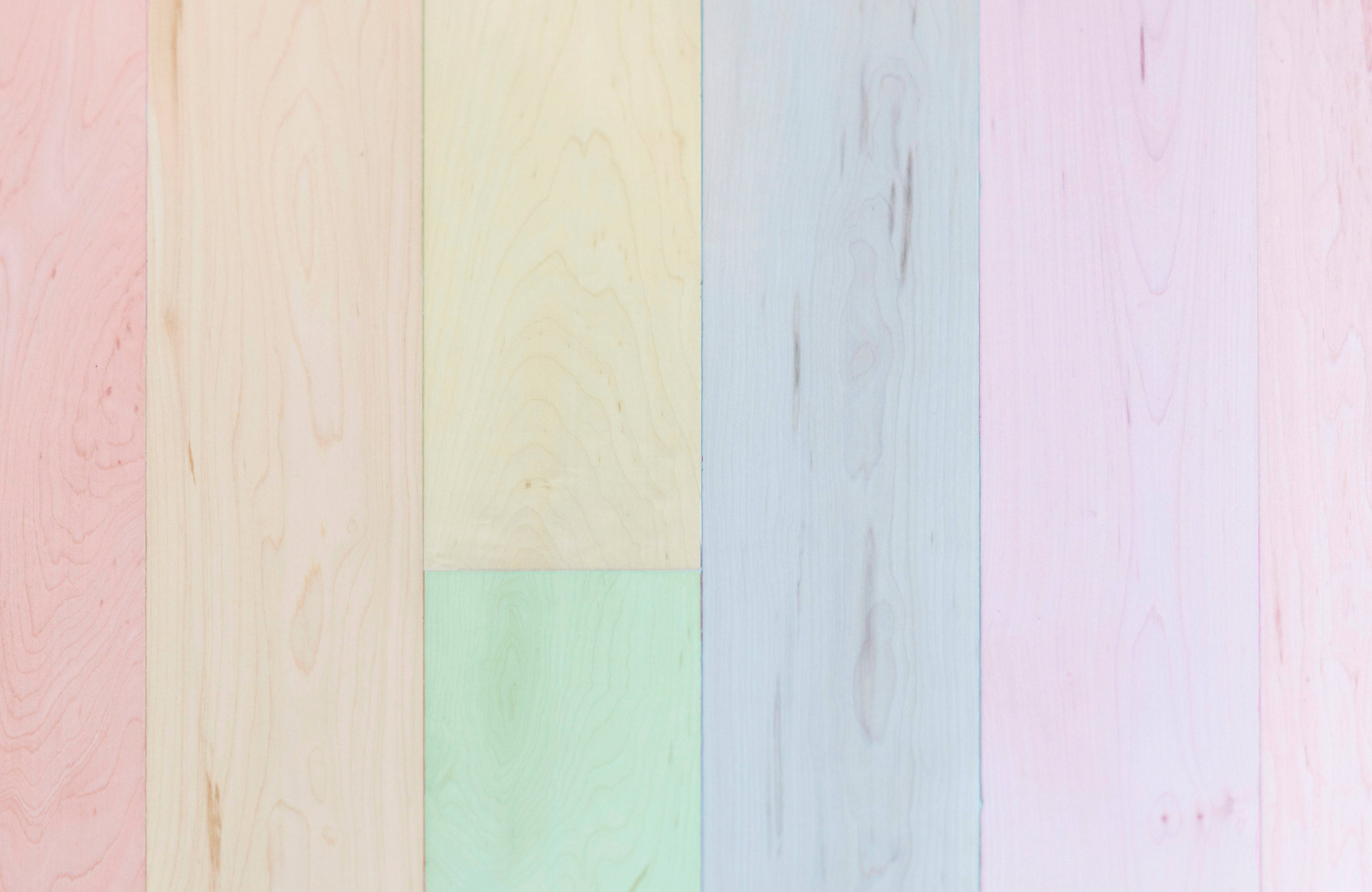 Pastel Houtbord Bureaublad Muurpapier