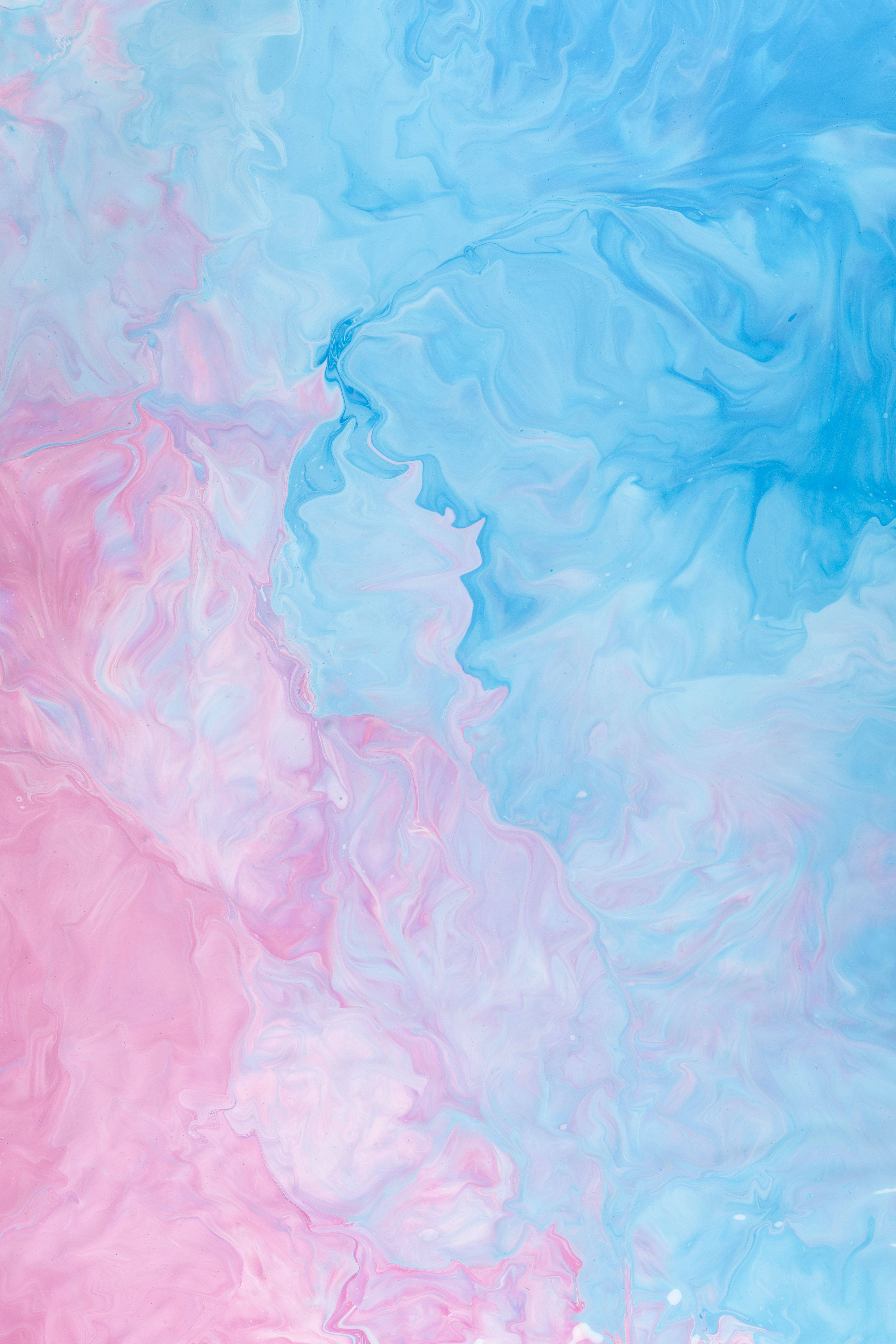 Pastel iPad Blou en Pienk Vermenging Muurpapier
