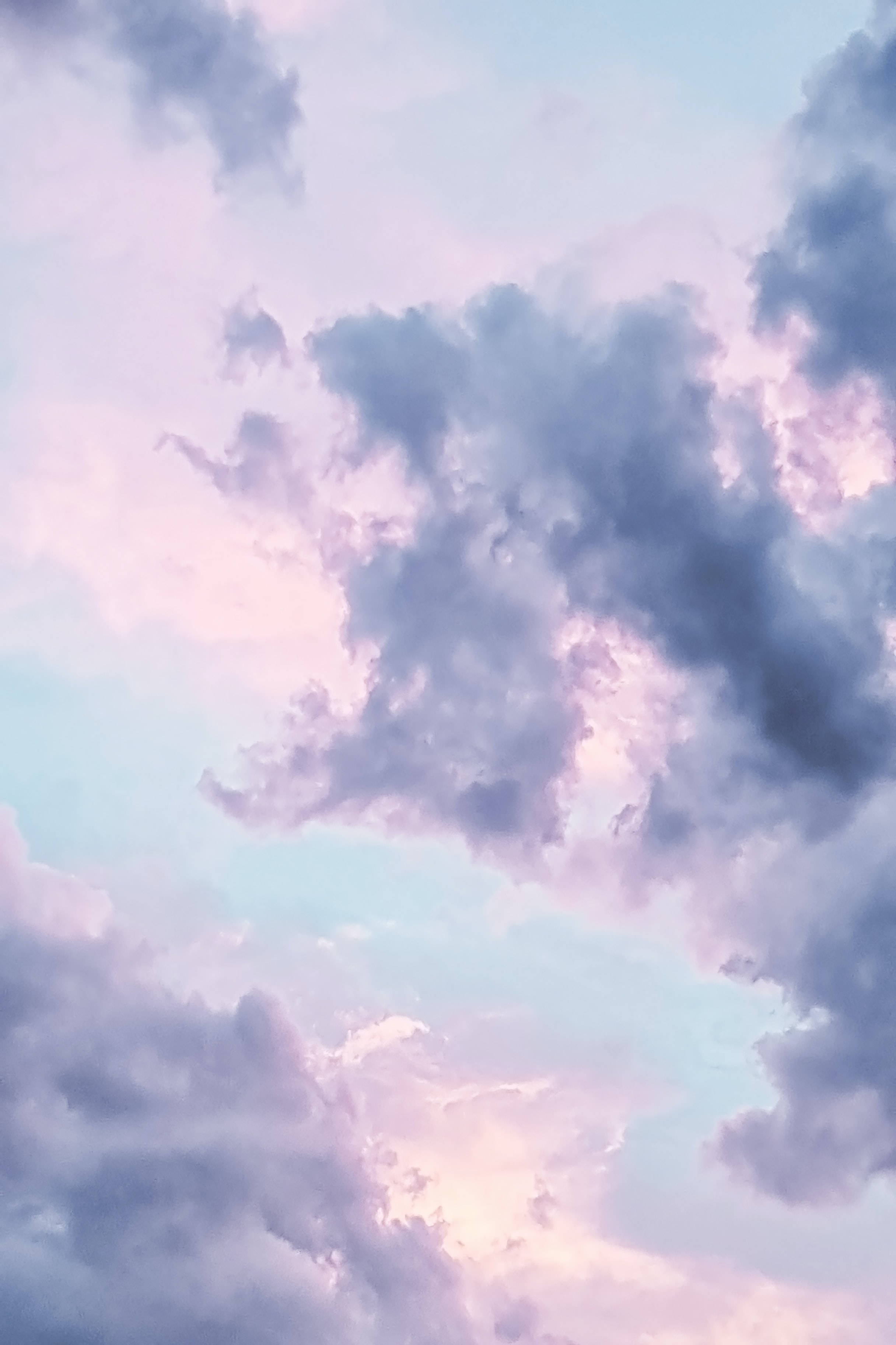 Pastel iPhone Bloubes Lug Muurpapier