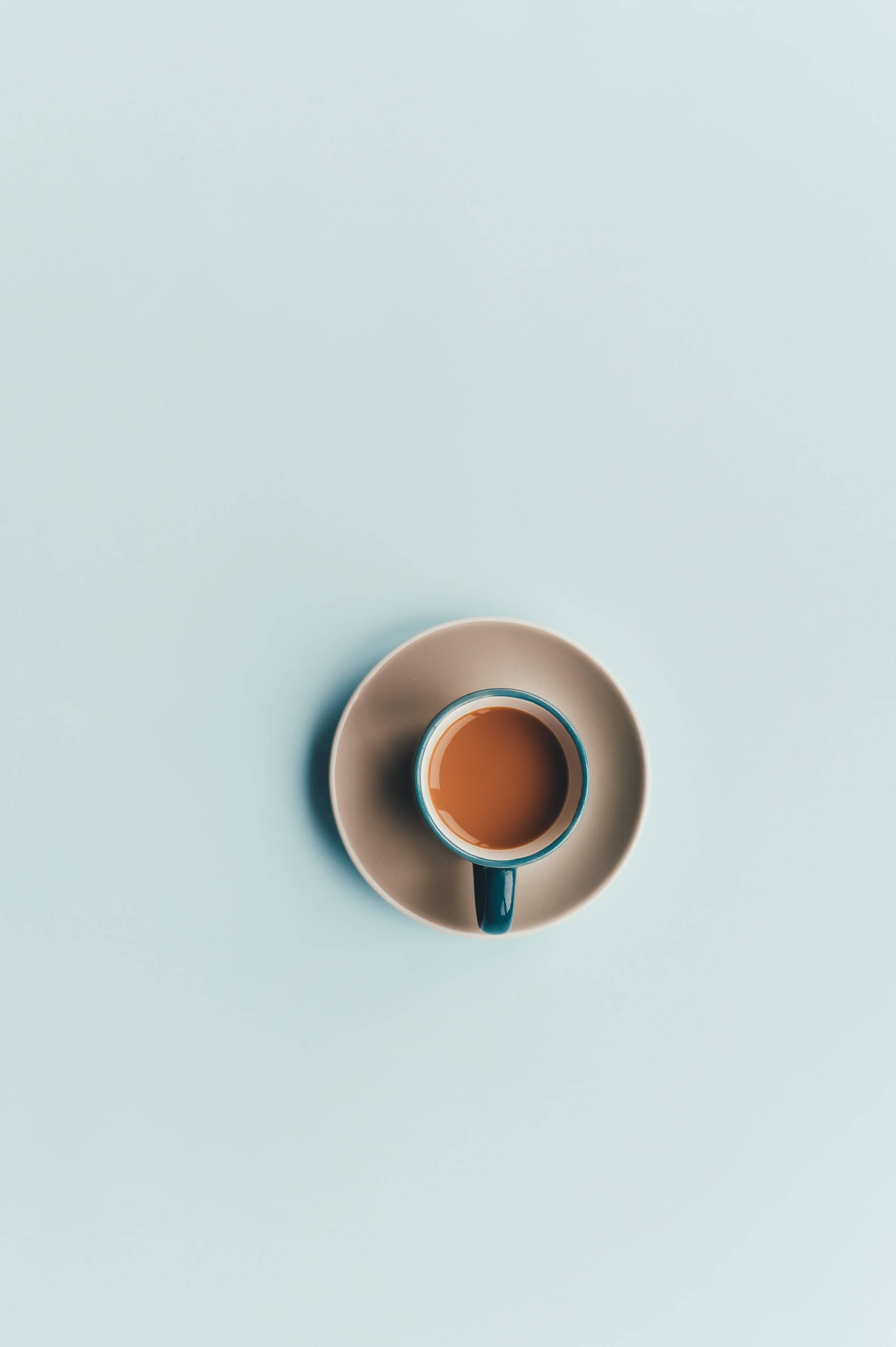 Pastel iPhone Mint Groen Koffie Muurpapier