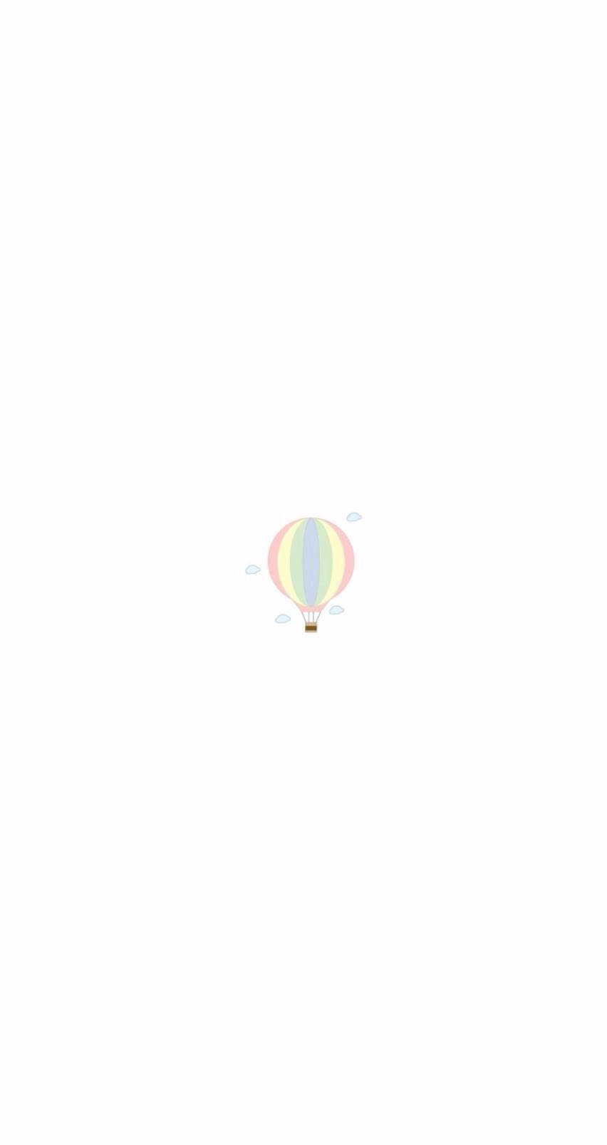 Pastel iPhone Warmlugballon Kuns Muurpapier