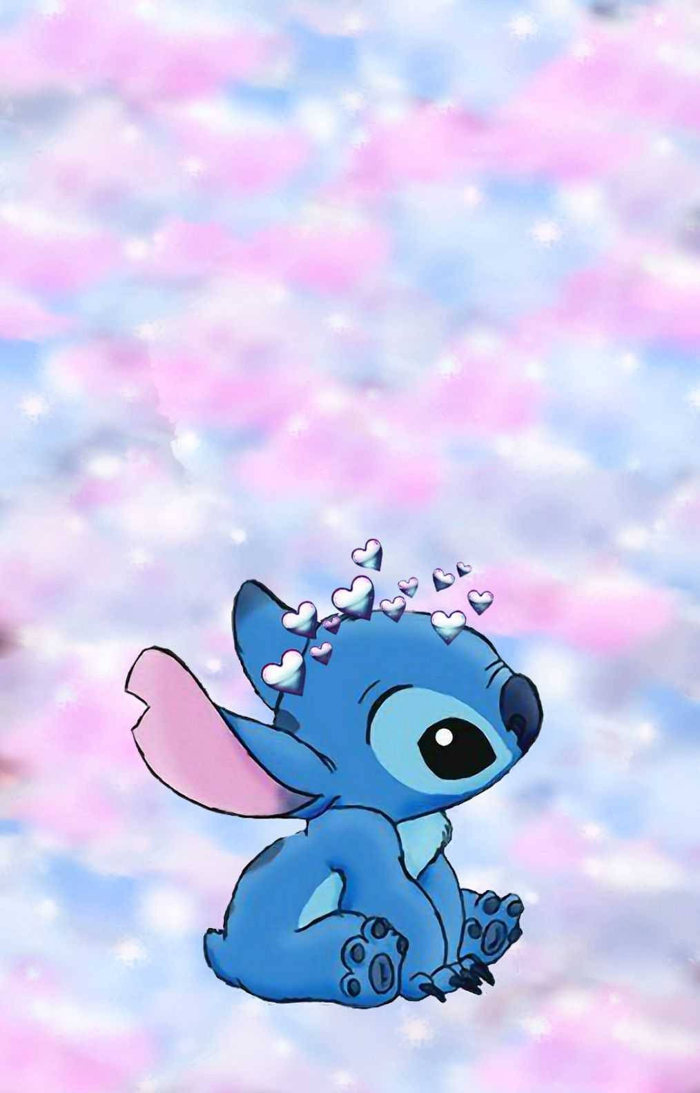 Pastel Lilo En Stitch iPhone Muurpapier