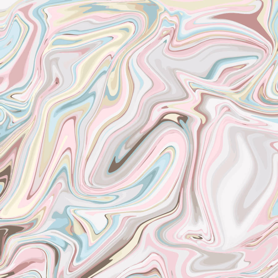 Pastel Marmeragtige Verfspiraalpatrone Muurpapier