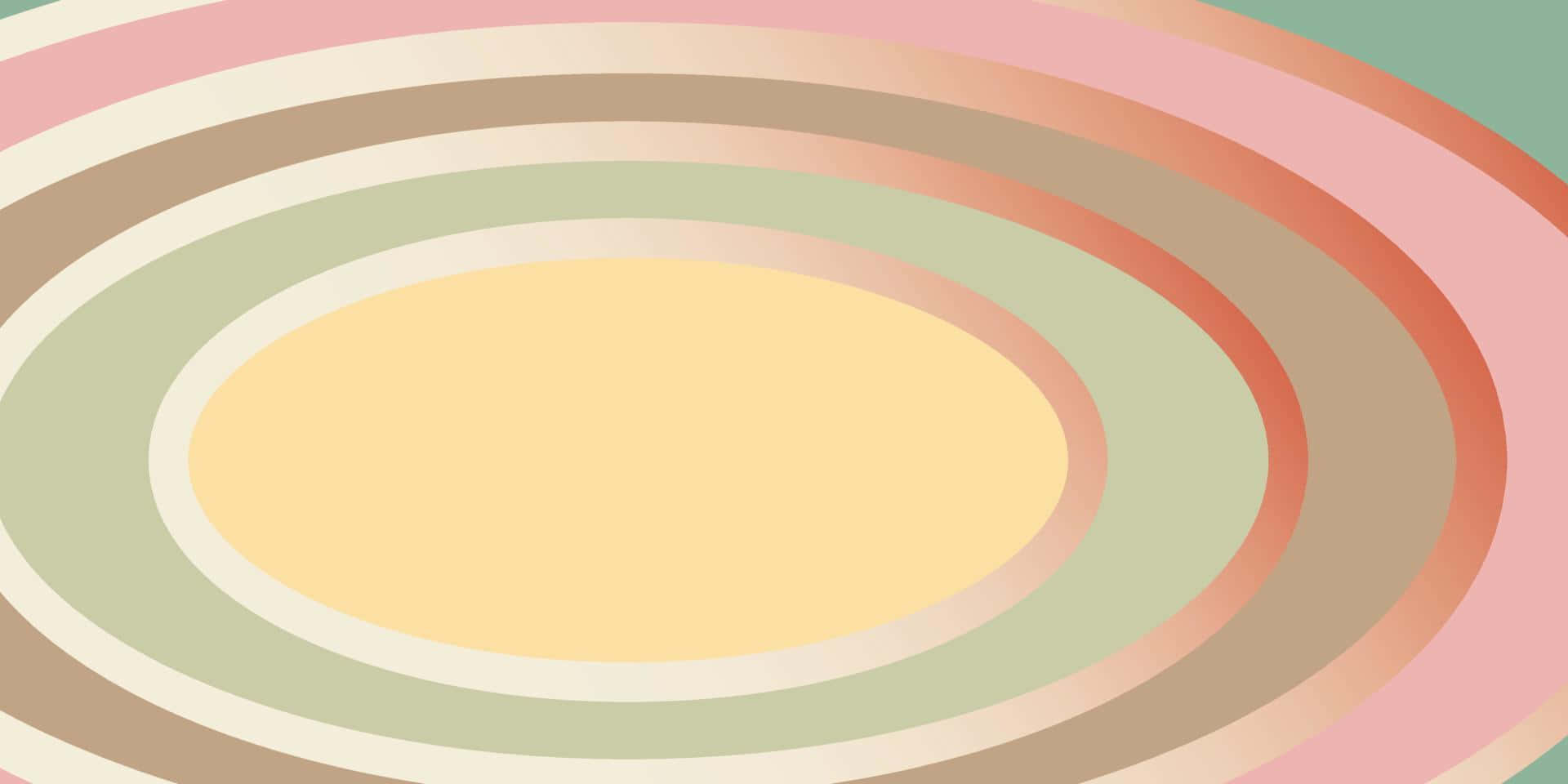 Pastel Ovaalringe Muurpapier
