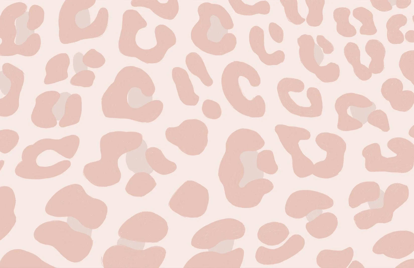 Pastel Pers Leepard Afdrukke Preppy PFP Muurpapier