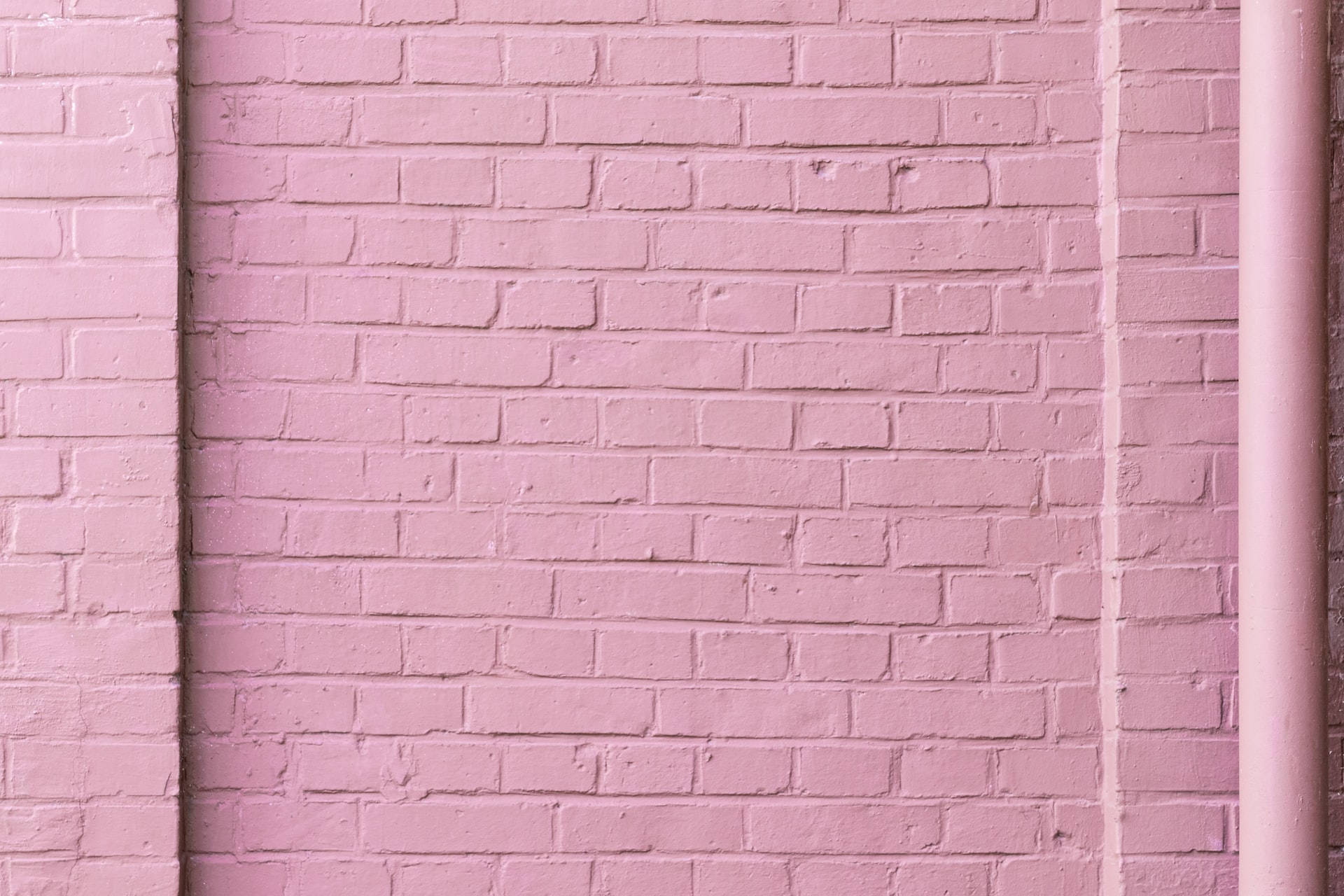 Pastel pienk baksteenmuur Muurpapier
