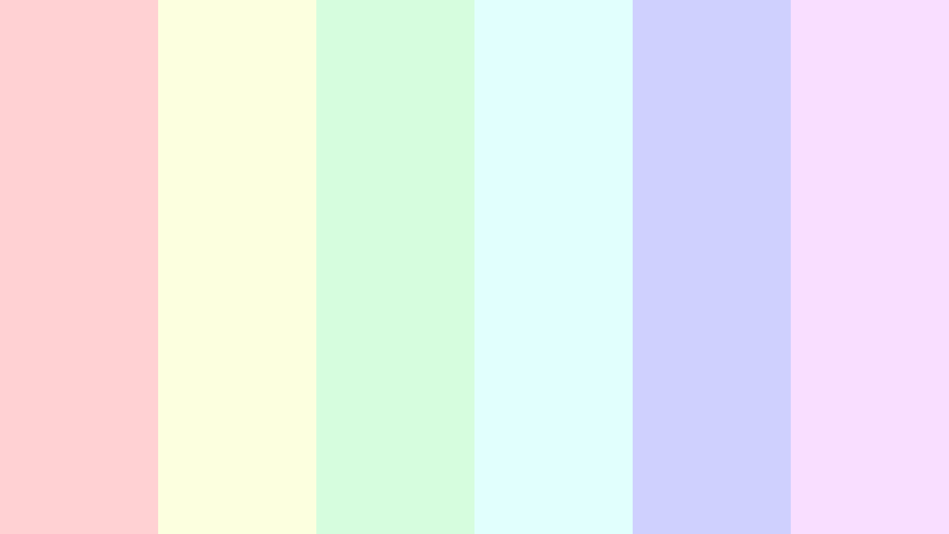 Pastel Reënboog Kleurskema Muurpapier