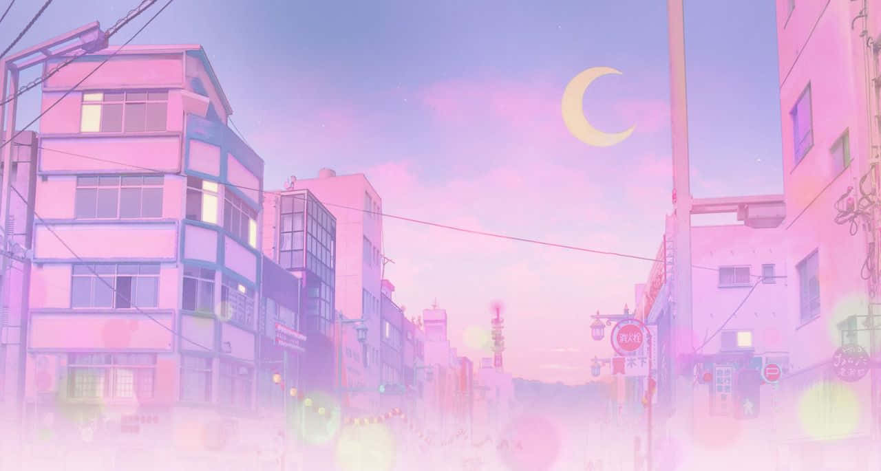 Pastel Sailor Moon Nagstad Anime Muurpapier