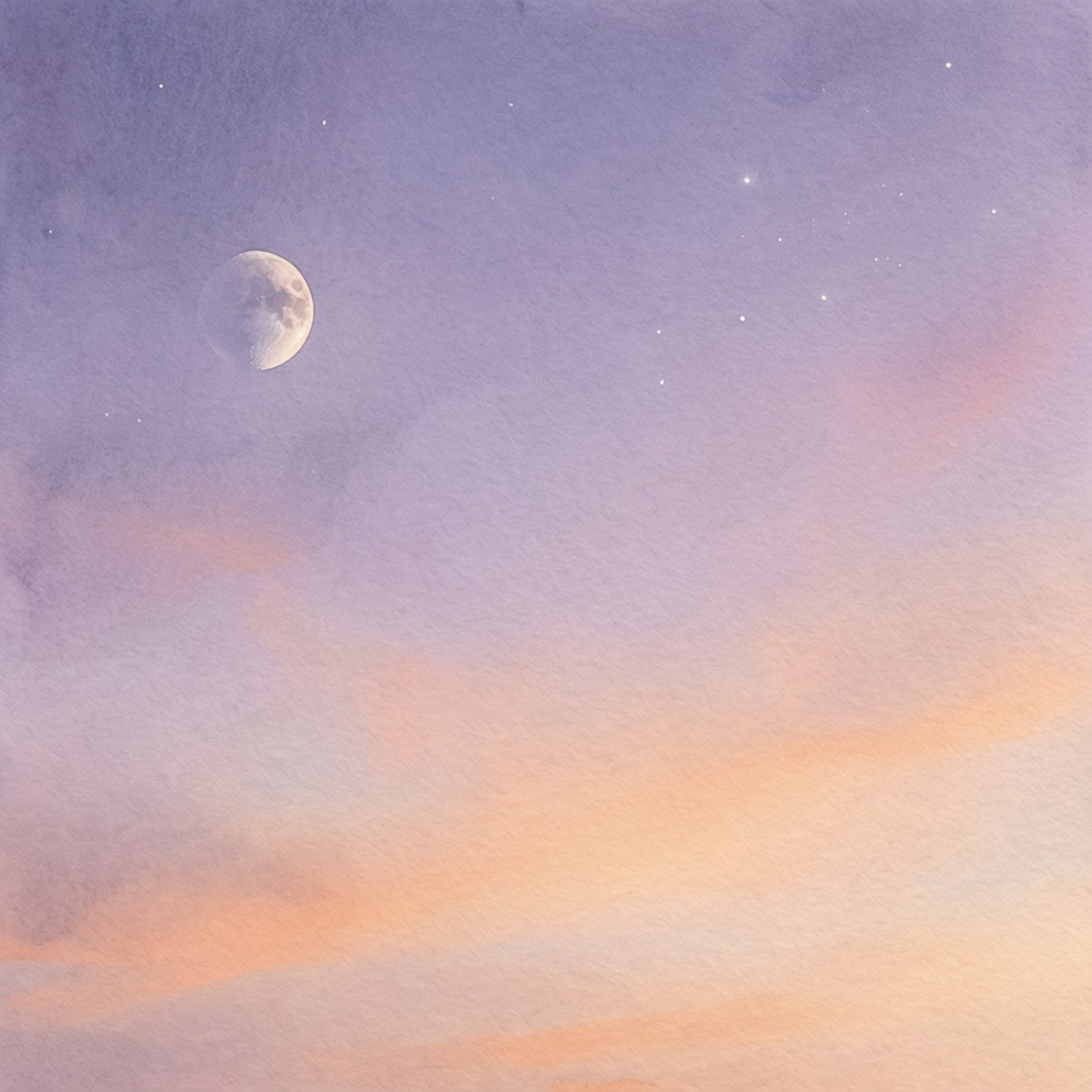 Pastel-skemerlughemel Muurpapier