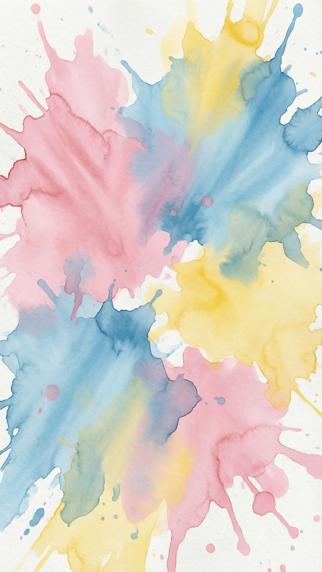 Pastel Waterverf Muurpapier